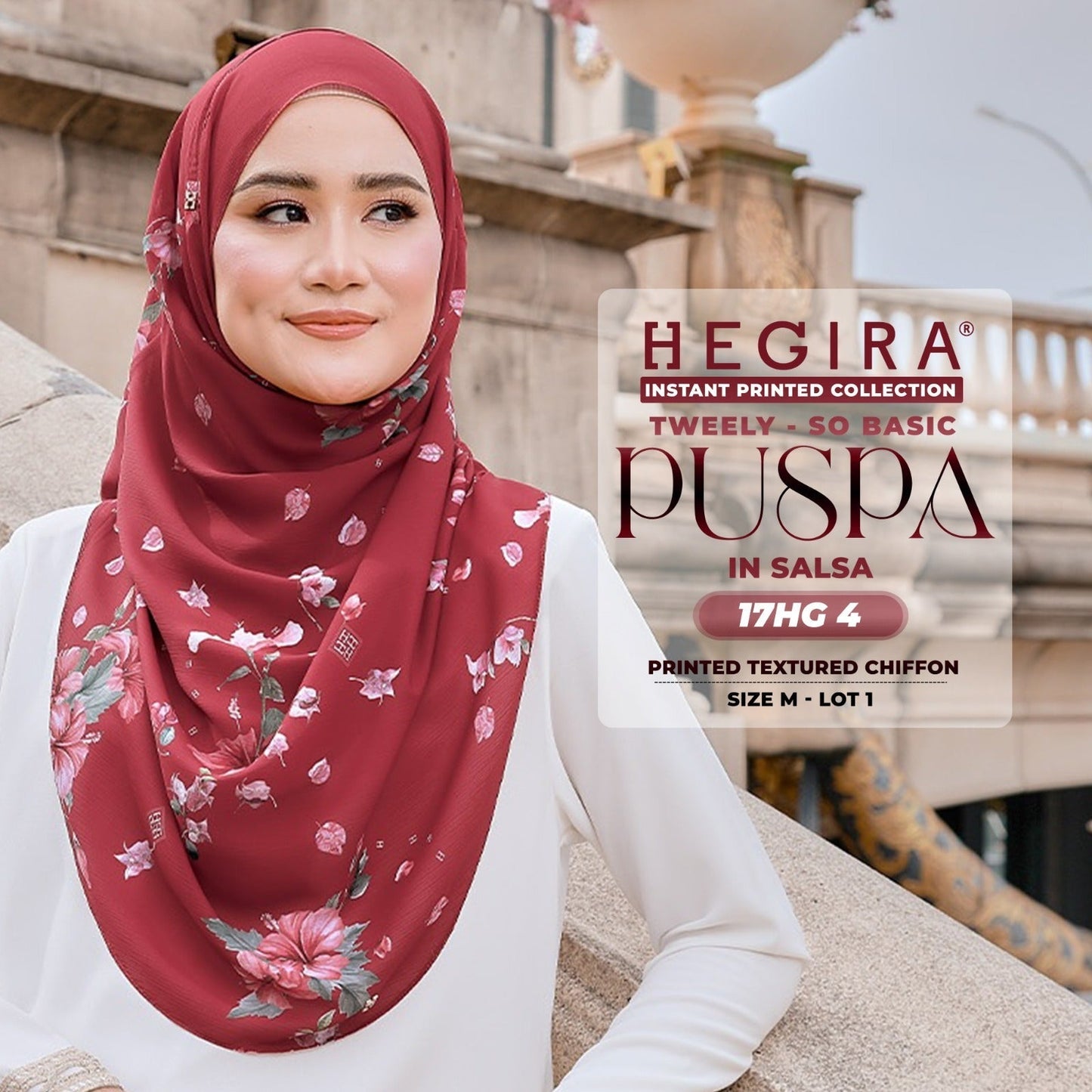 Hegira Hijab Inspired Tweely So Basic Puspa Instant Collection (17HG)
