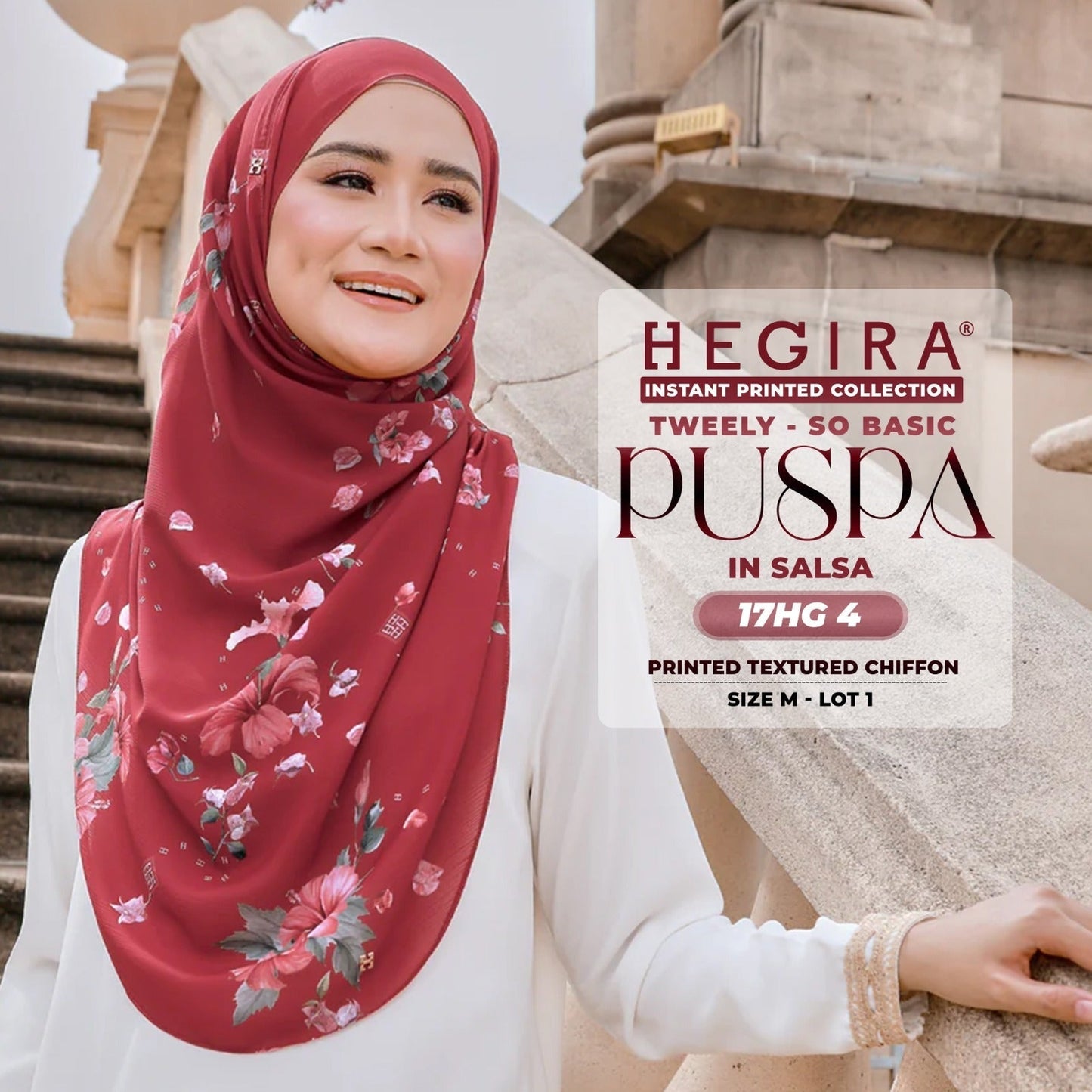 Hegira Hijab Inspired Tweely So Basic Puspa Instant Collection (17HG)