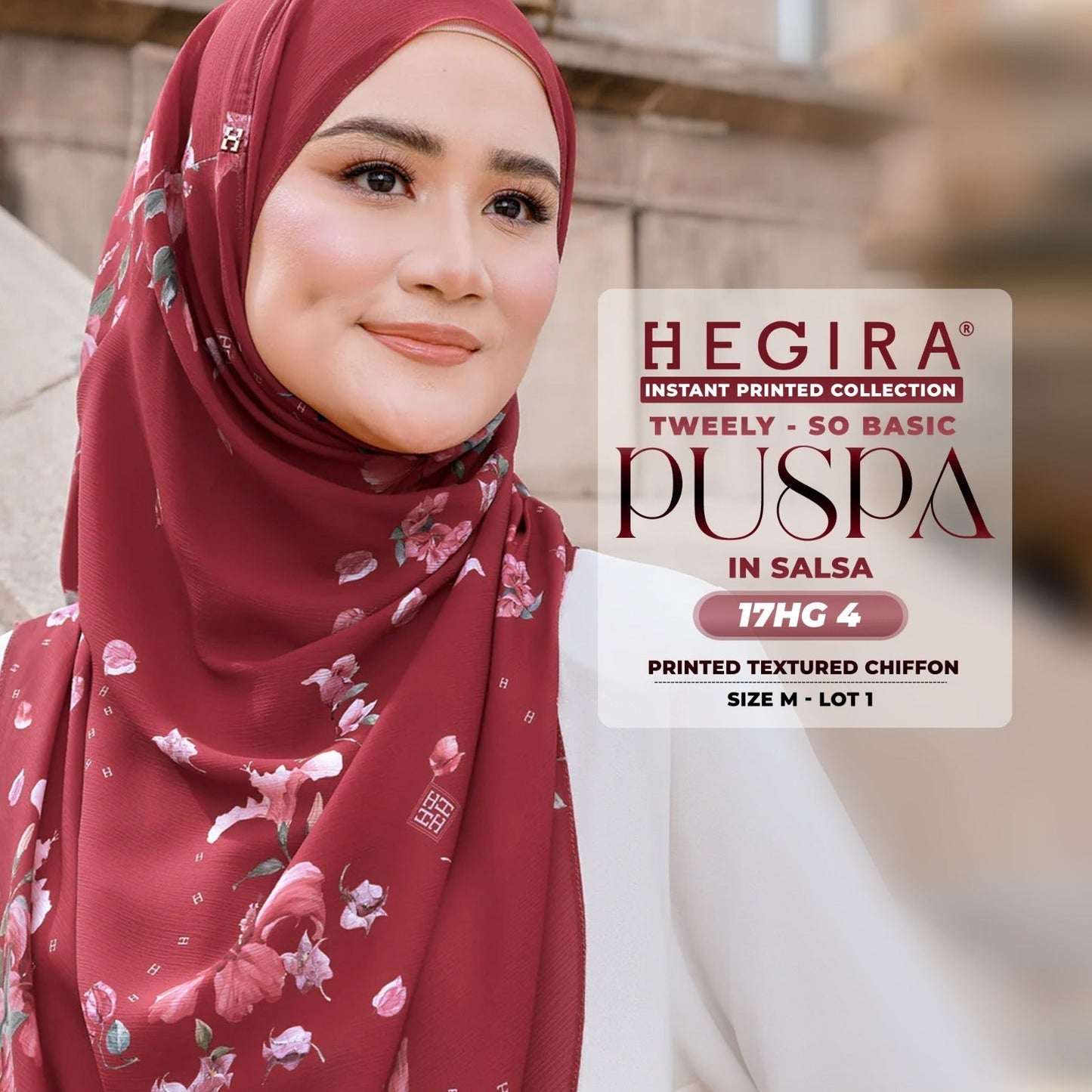 Hegira Hijab Inspired Tweely So Basic Puspa Instant Collection (17HG)