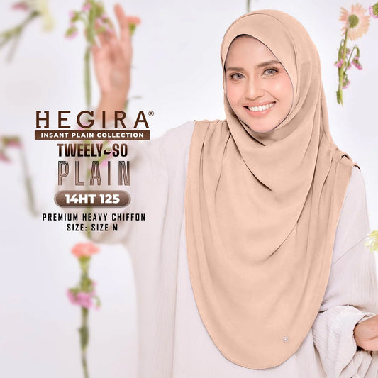 Hegira Hijab Inspired TWEELY-SO Basic Instant Plain Collection (14HT)