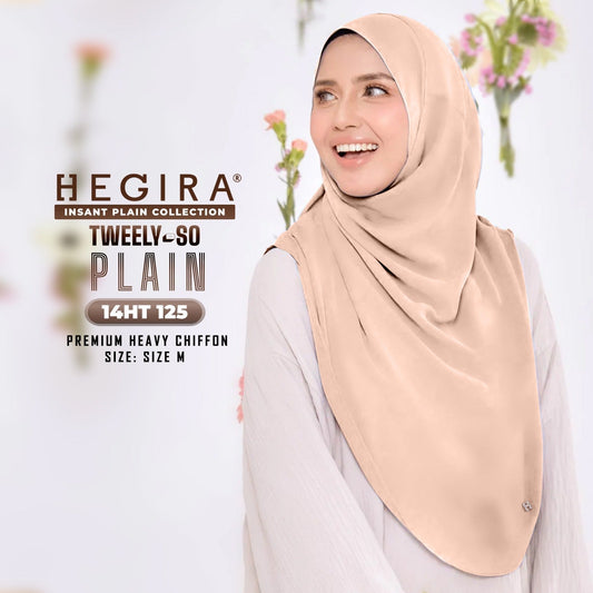Hegira Hijab Inspired TWEELY-SO Basic Instant Plain Collection (14HT)