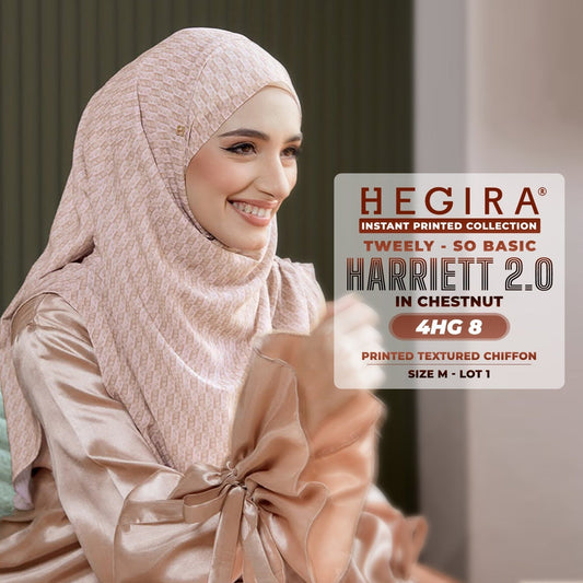 Hegira Inspired TWEELY-SO HARRIET Printed Textured Chiffon Collection (4HG)