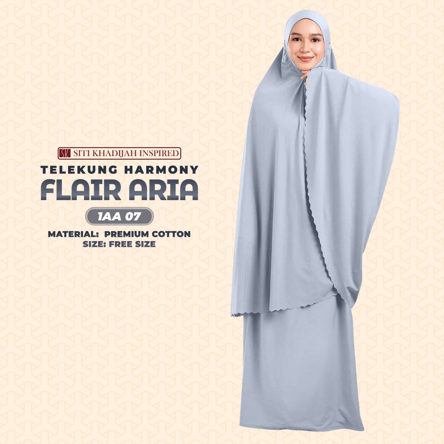 Telekung Siti Khadijah Inspired Harmoni Flair Aria Collection-Free Woven Bag (1AA)