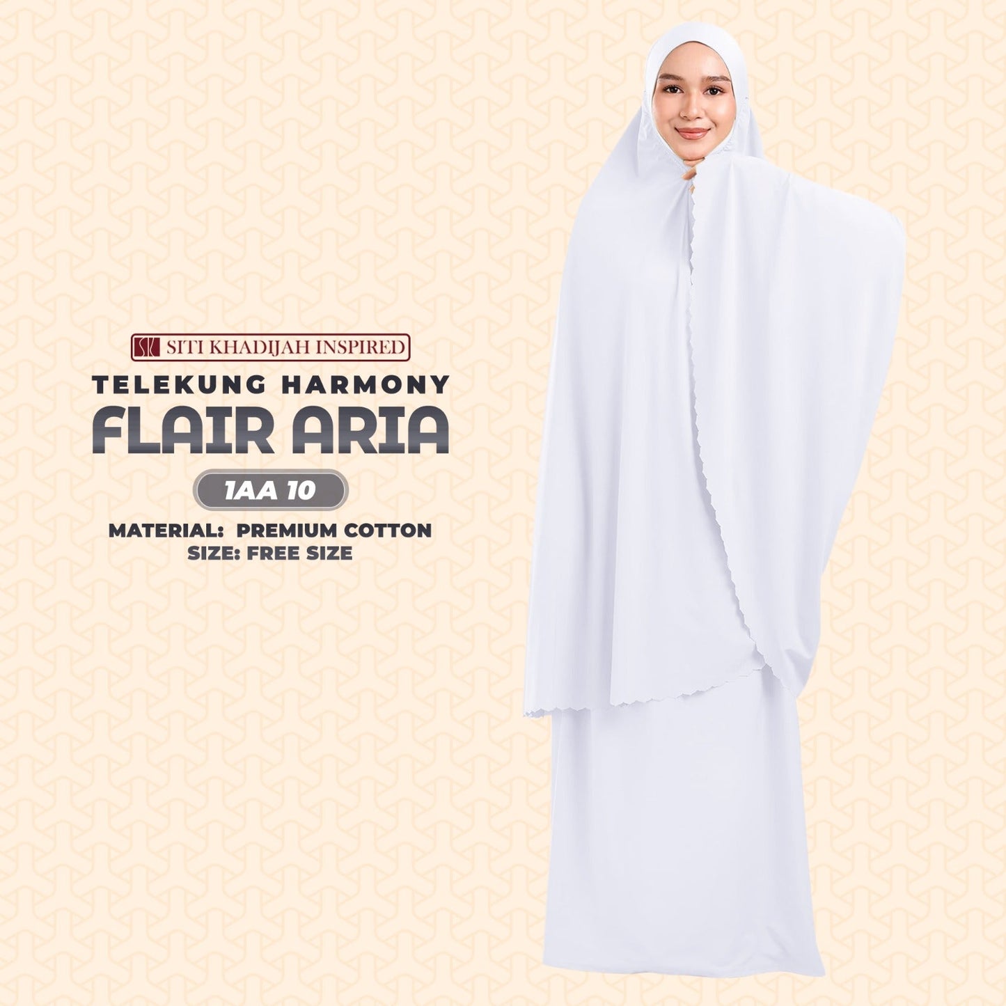 Telekung Siti Khadijah Inspired Harmoni Flair Aria Collection-Free Woven Bag (1AA)