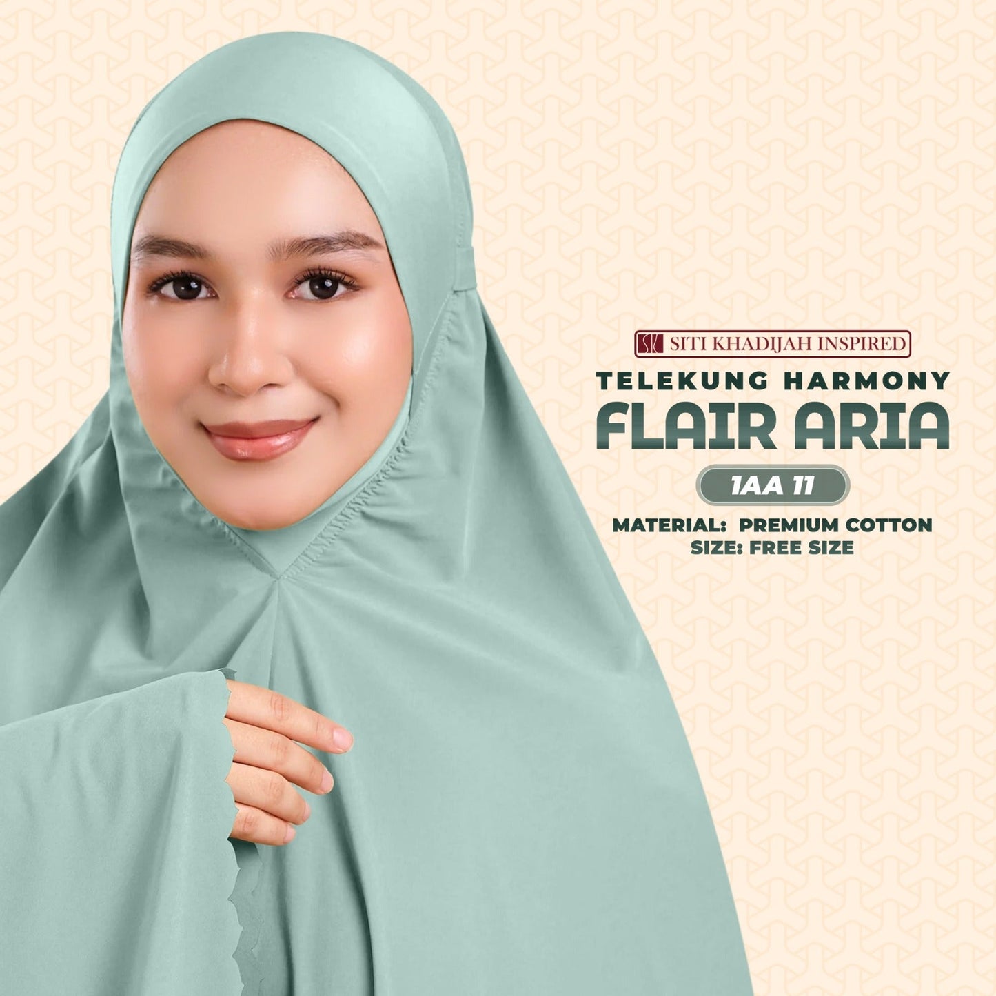 Telekung Siti Khadijah Inspired Harmoni Flair Aria Collection-Free Woven Bag (1AA)