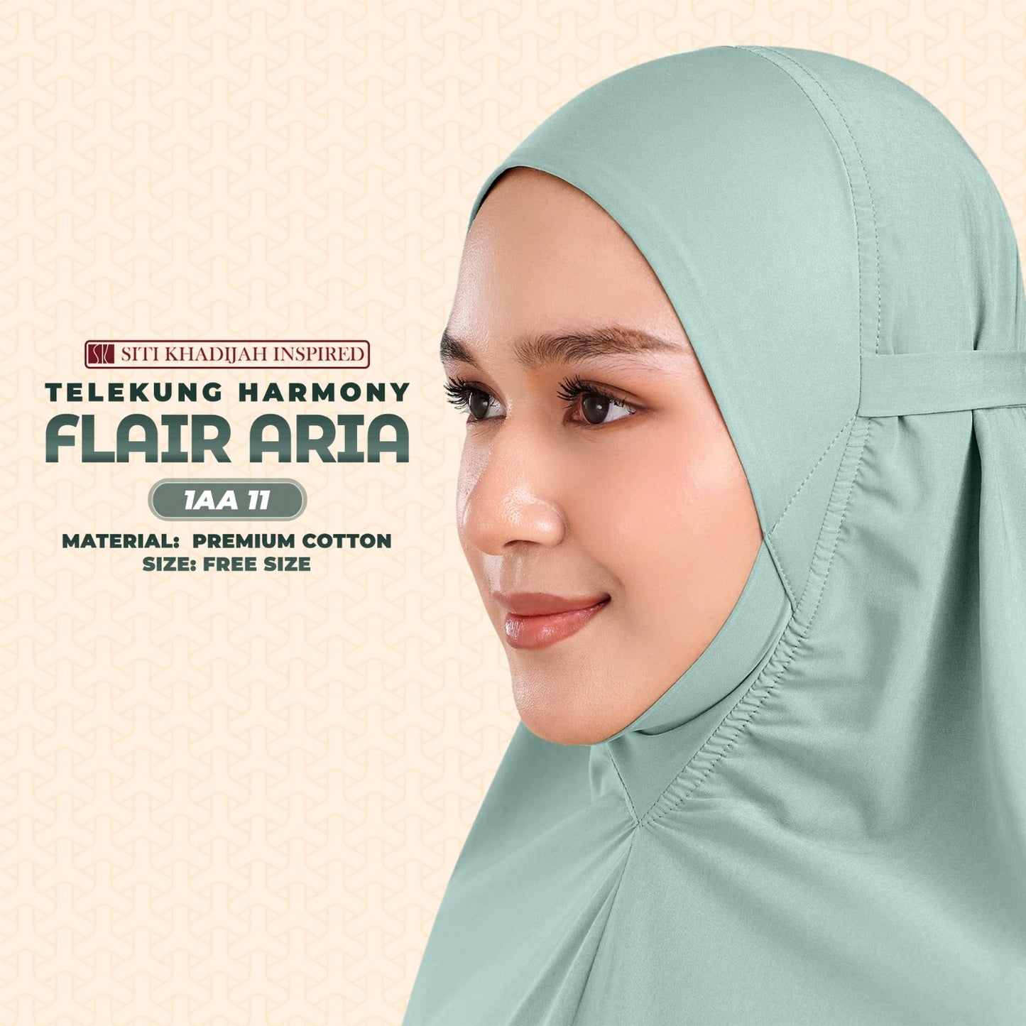 Telekung Siti Khadijah Inspired Harmoni Flair Aria Collection-Free Woven Bag (1AA)