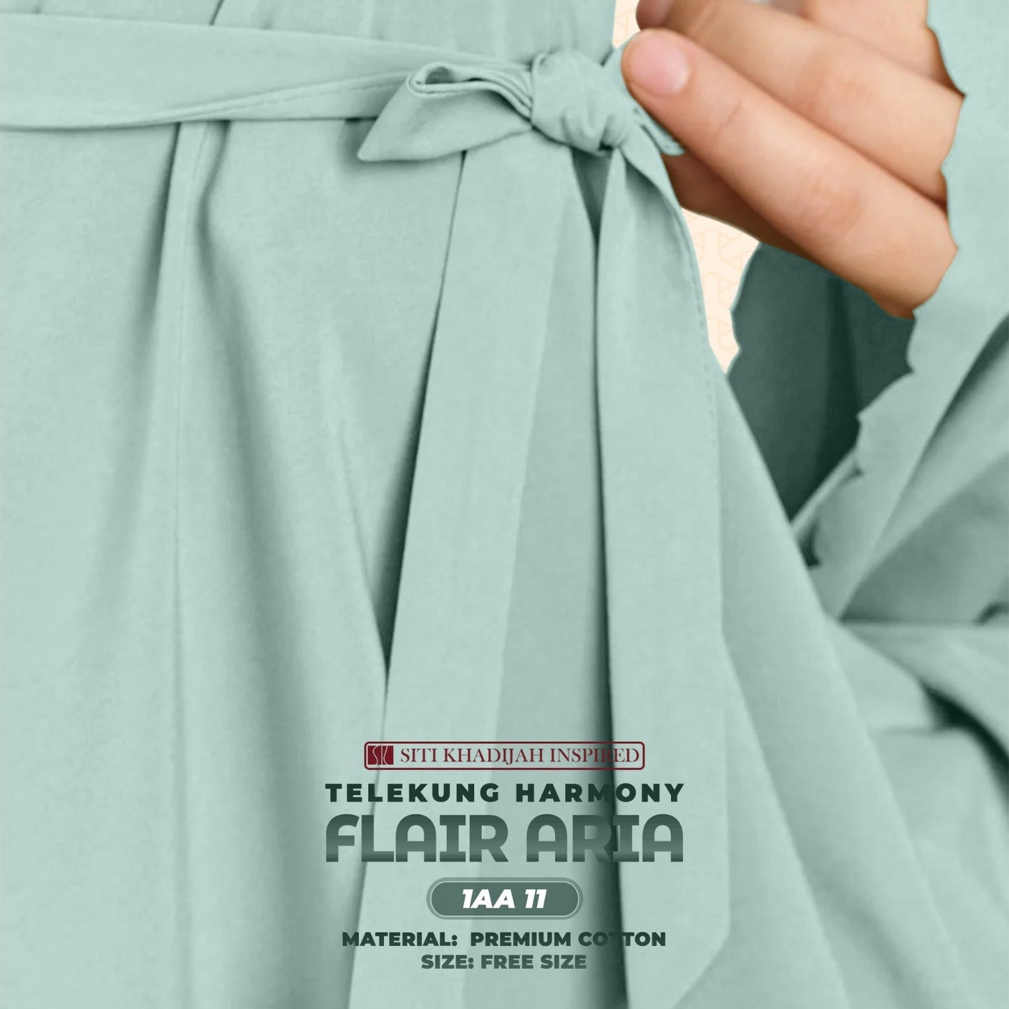 Telekung Siti Khadijah Inspired Harmoni Flair Aria Collection-Free Woven Bag (1AA)