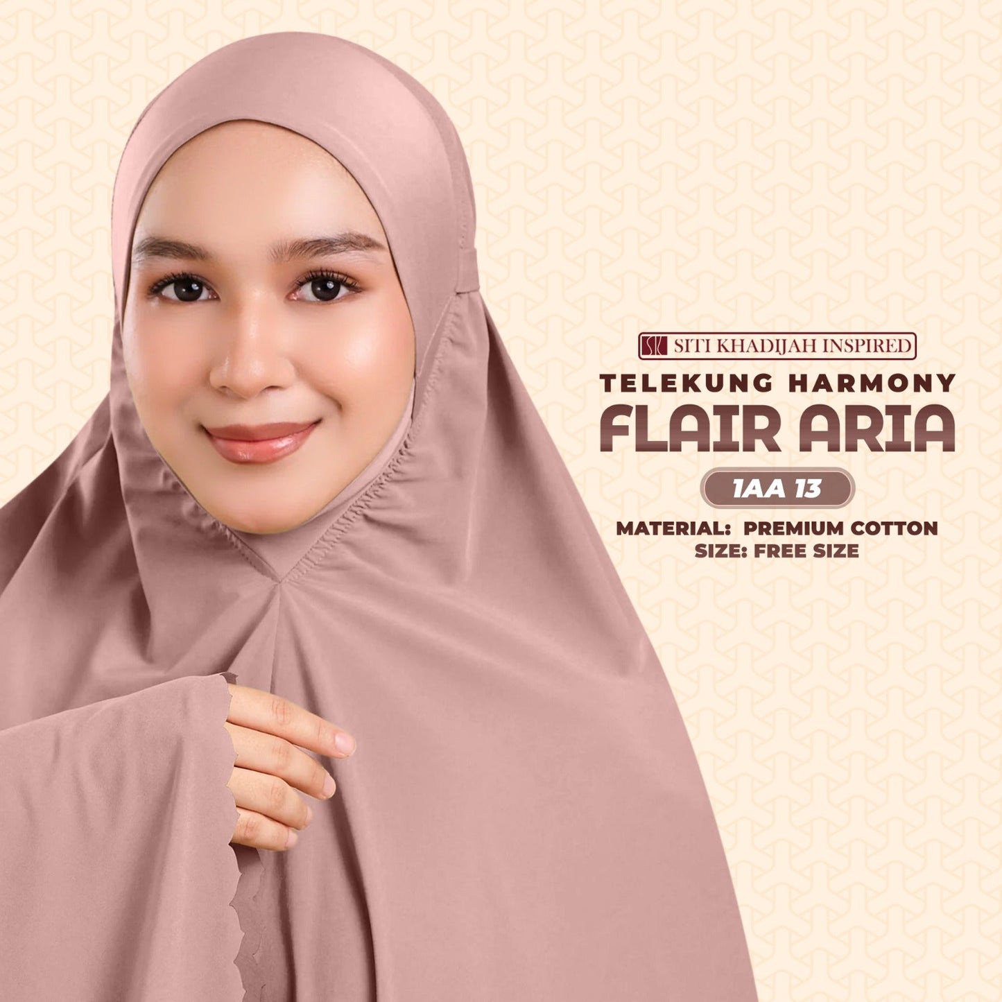 Telekung Siti Khadijah Inspired Harmoni Flair Aria Collection-Free Woven Bag (1AA)