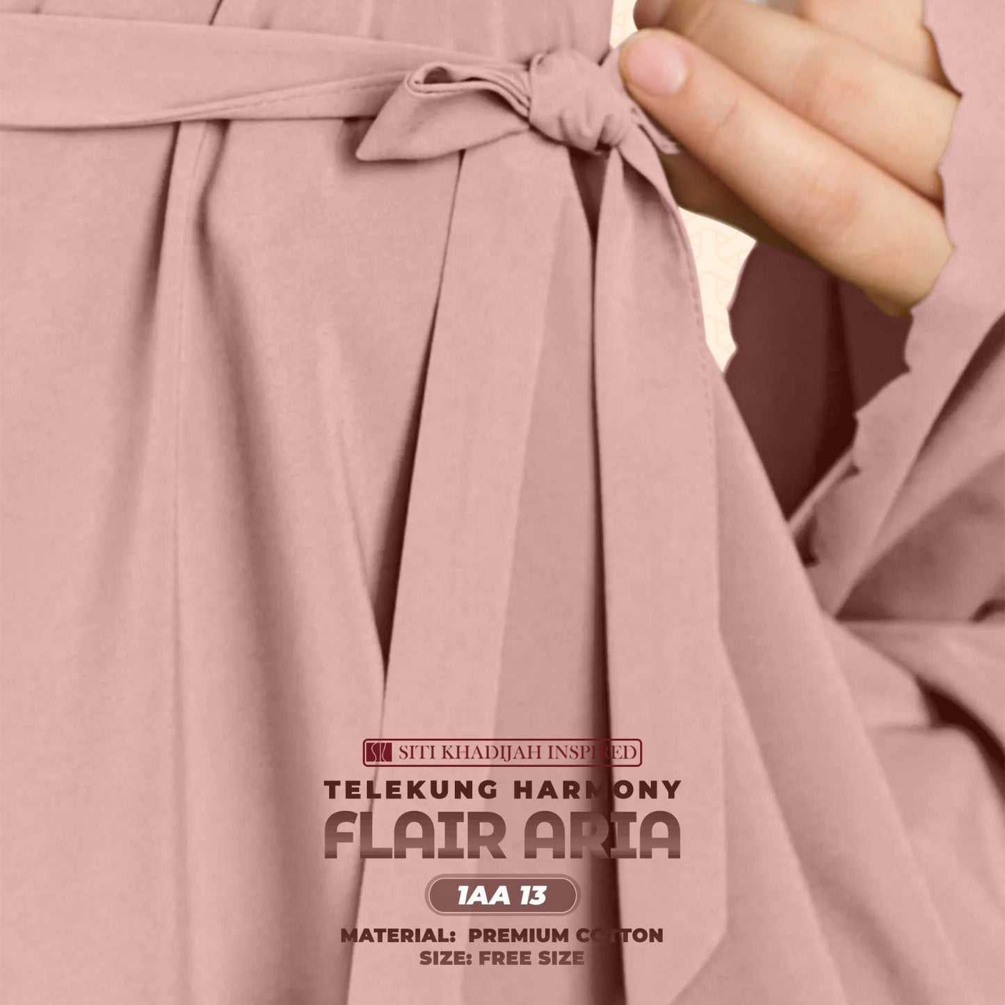 Telekung Siti Khadijah Inspired Harmoni Flair Aria Collection-Free Woven Bag (1AA)