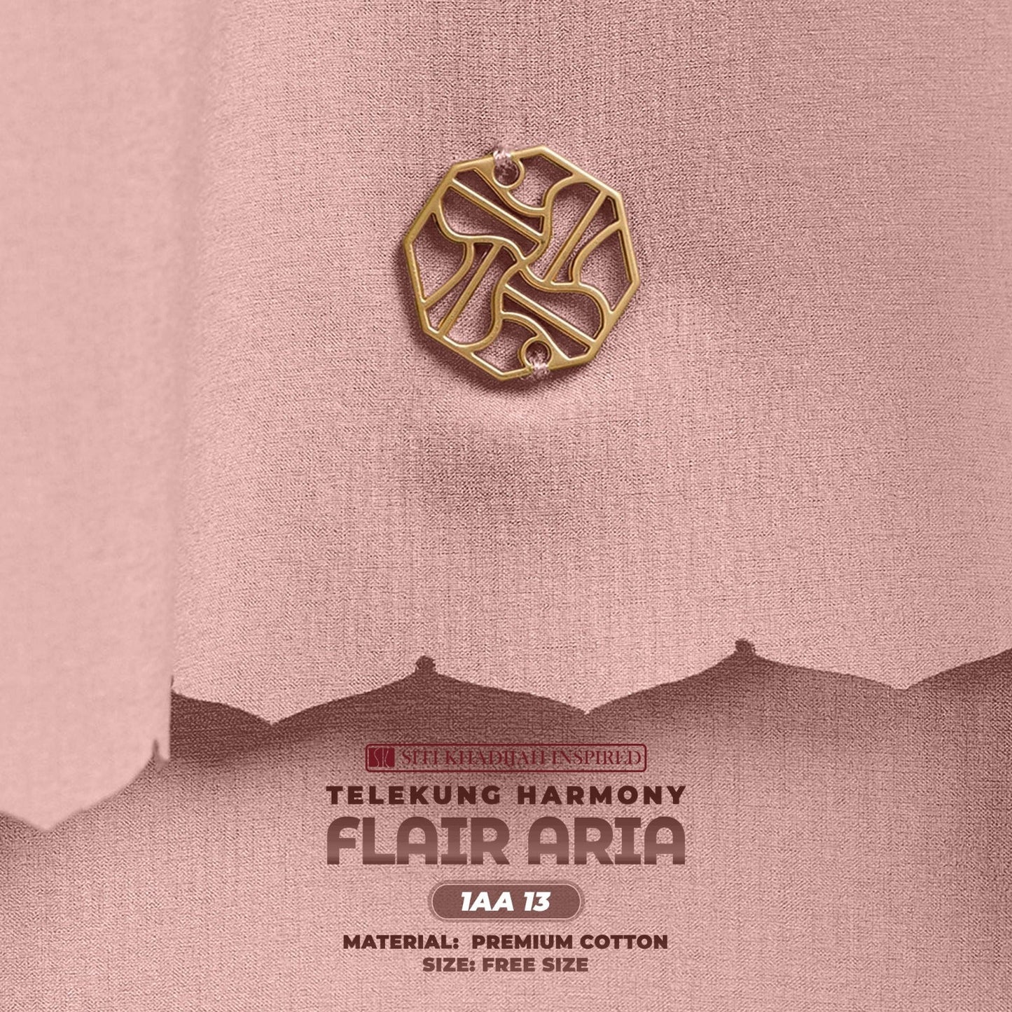 Telekung Siti Khadijah Inspired Harmoni Flair Aria Collection-Free Woven Bag (1AA)