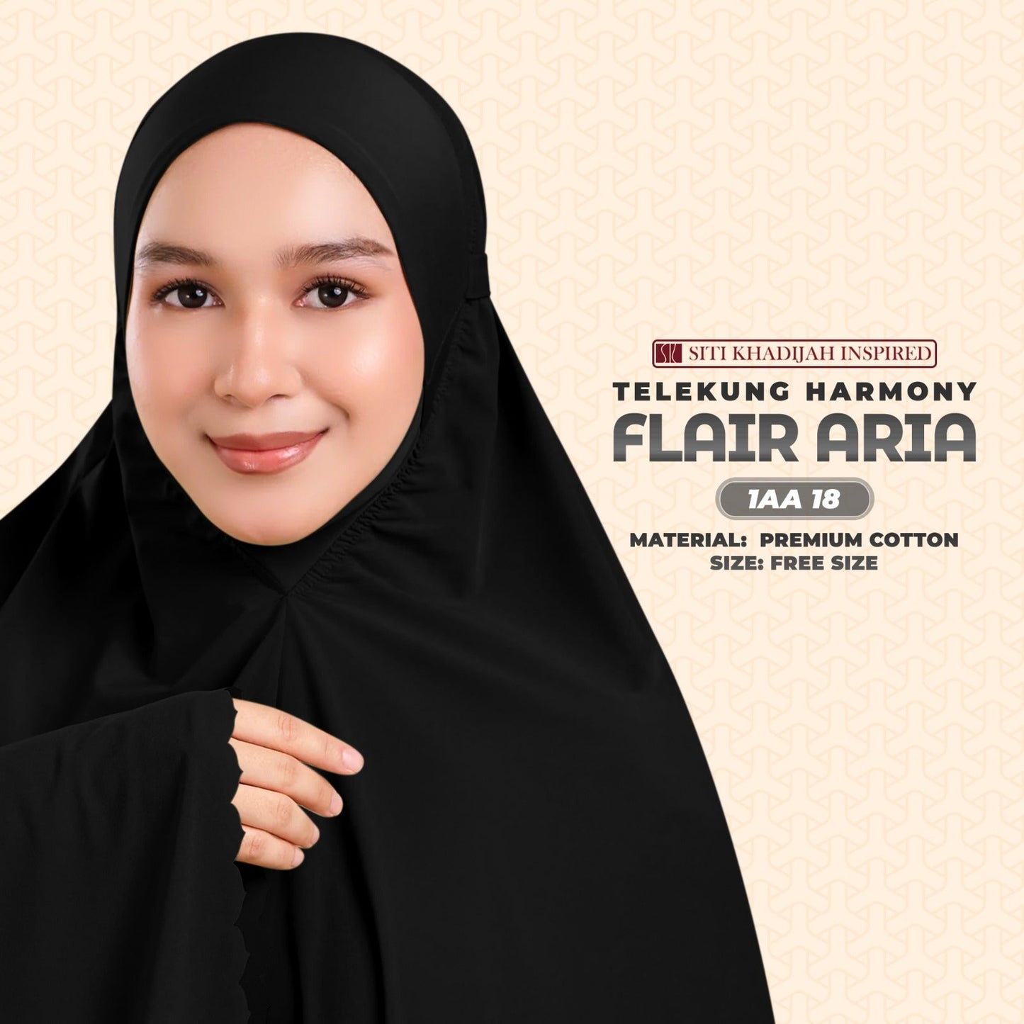 Telekung Siti Khadijah Inspired Harmoni Flair Aria Collection-Free Woven Bag (1AA)