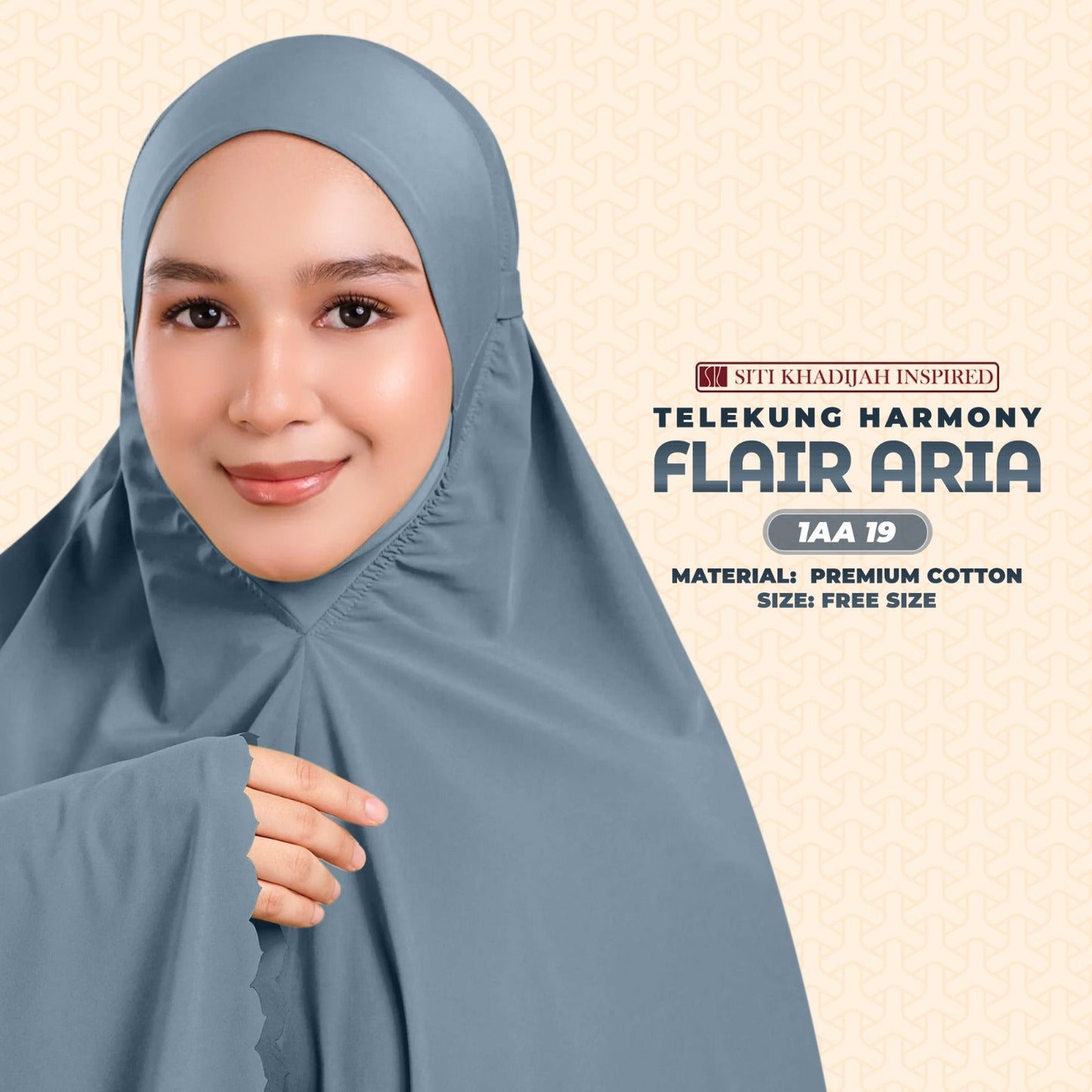 Telekung Siti Khadijah Inspired Harmoni Flair Aria Collection-Free Woven Bag (1AA)