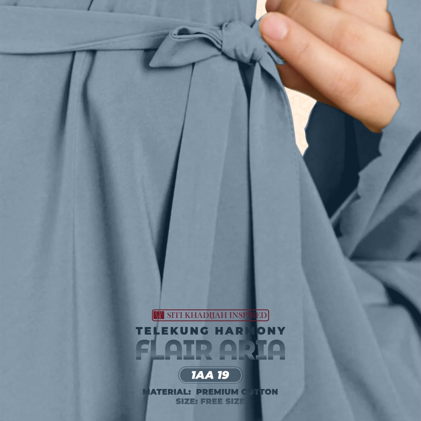 Telekung Siti Khadijah Inspired Harmoni Flair Aria Collection-Free Woven Bag (1AA)