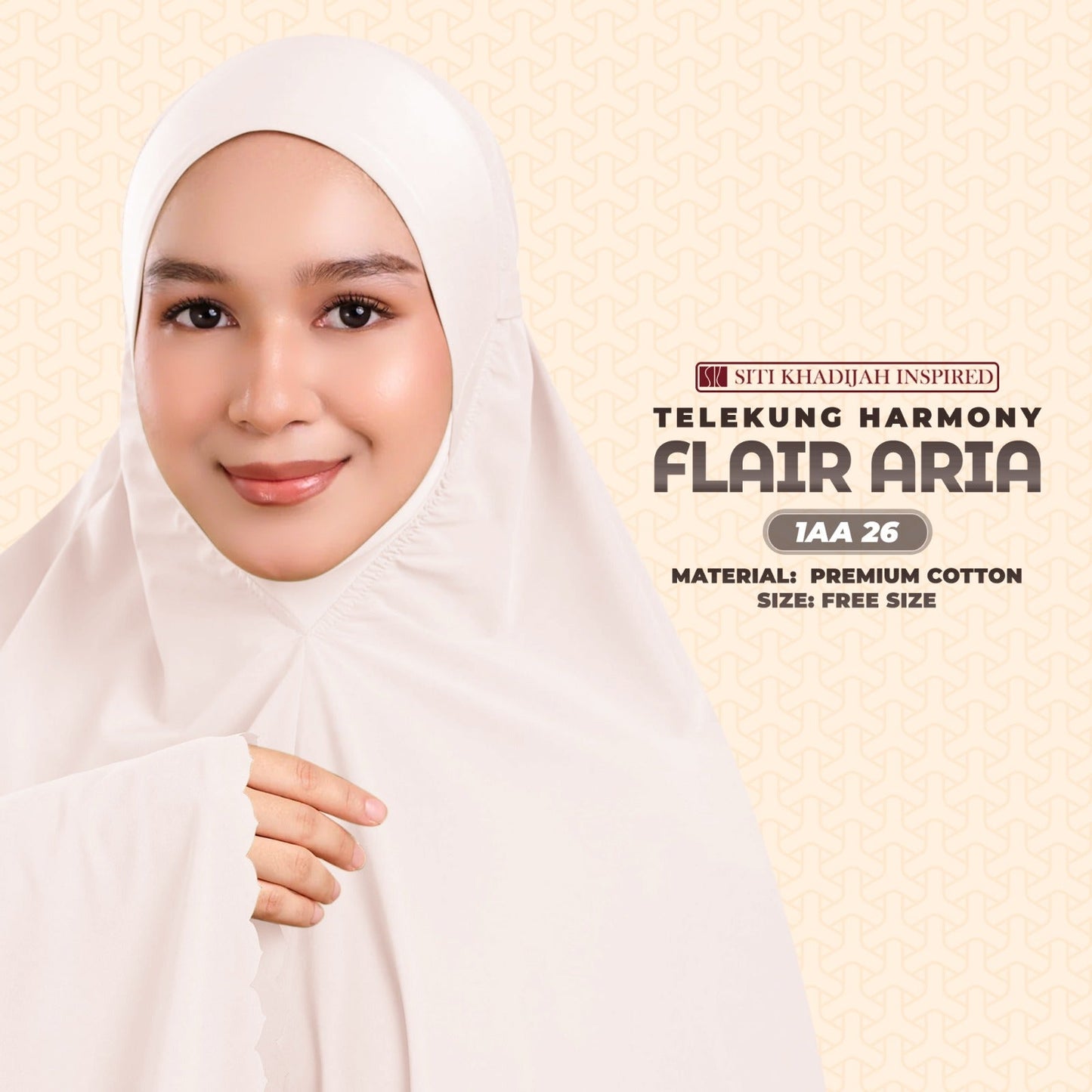 Telekung Siti Khadijah Inspired Harmoni Flair Aria Collection-Free Woven Bag (1AA)