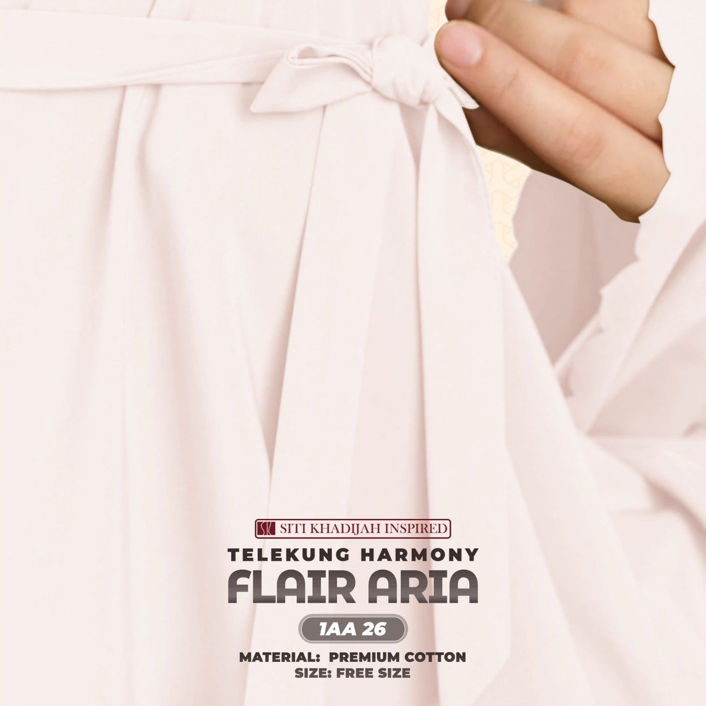 Telekung Siti Khadijah Inspired Harmoni Flair Aria Collection-Free Woven Bag (1AA)