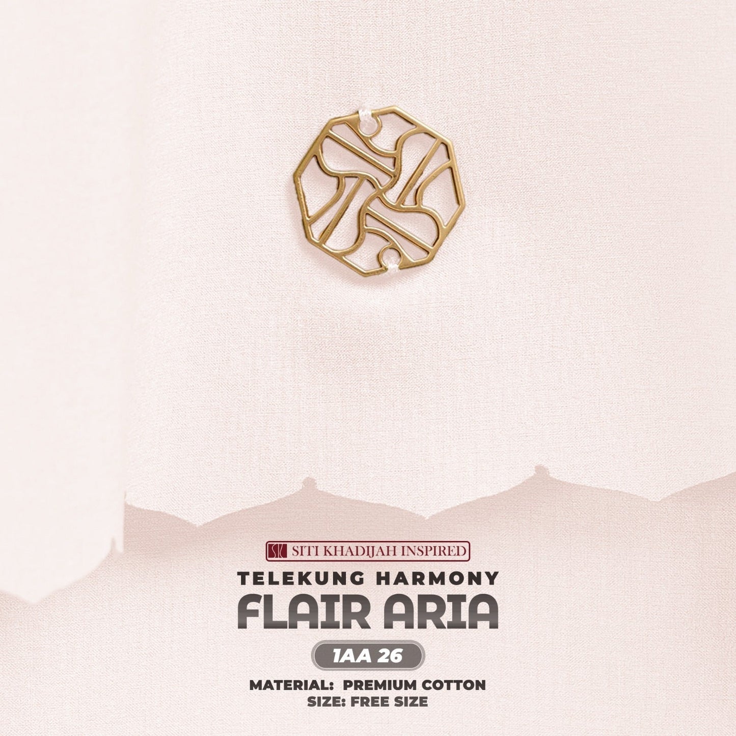 Telekung Siti Khadijah Inspired Harmoni Flair Aria Collection-Free Woven Bag (1AA)