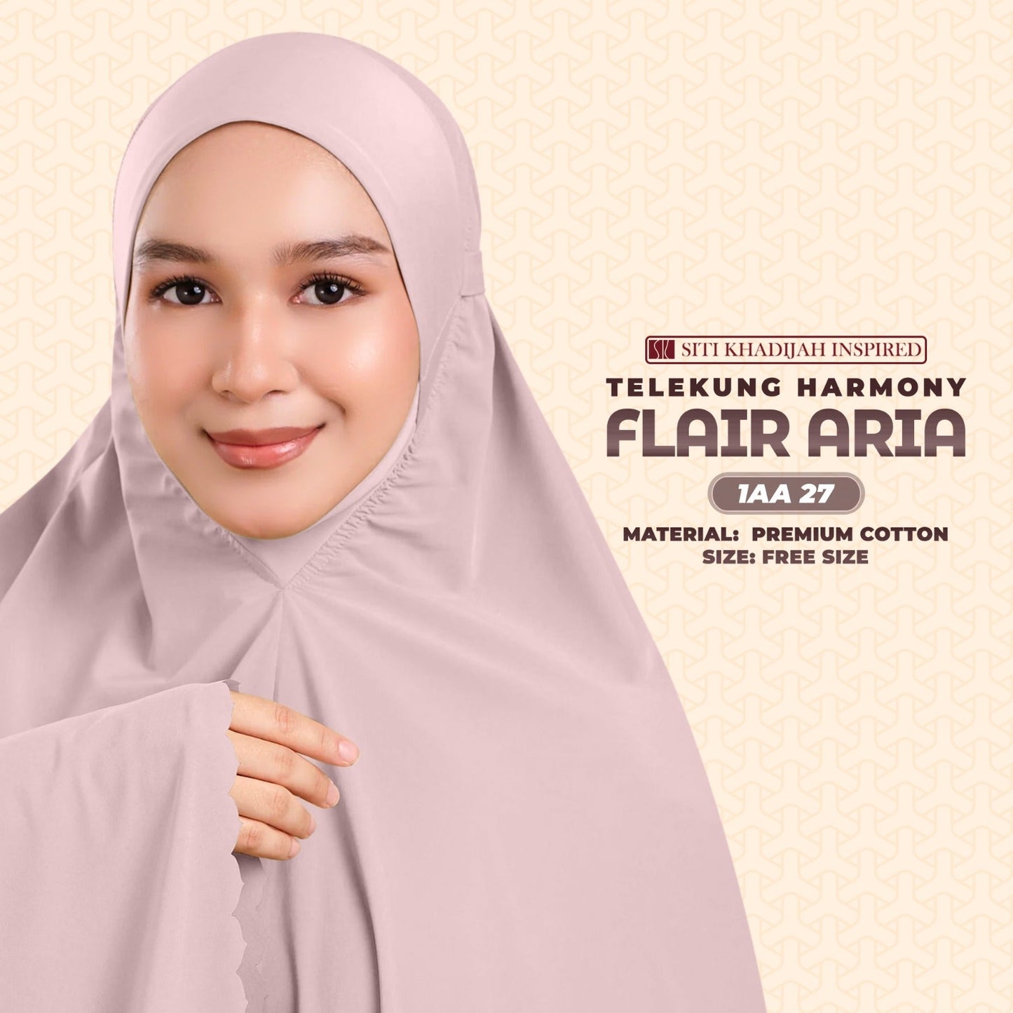 Telekung Siti Khadijah Inspired Harmoni Flair Aria Collection-Free Woven Bag (1AA)