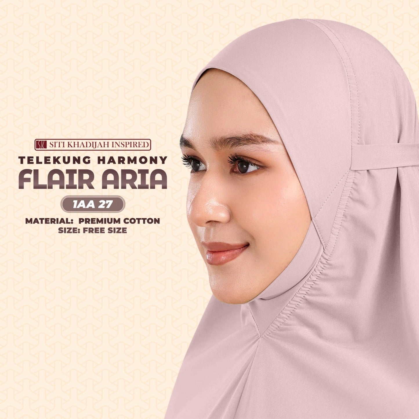 Telekung Siti Khadijah Inspired Harmoni Flair Aria Collection-Free Woven Bag (1AA)