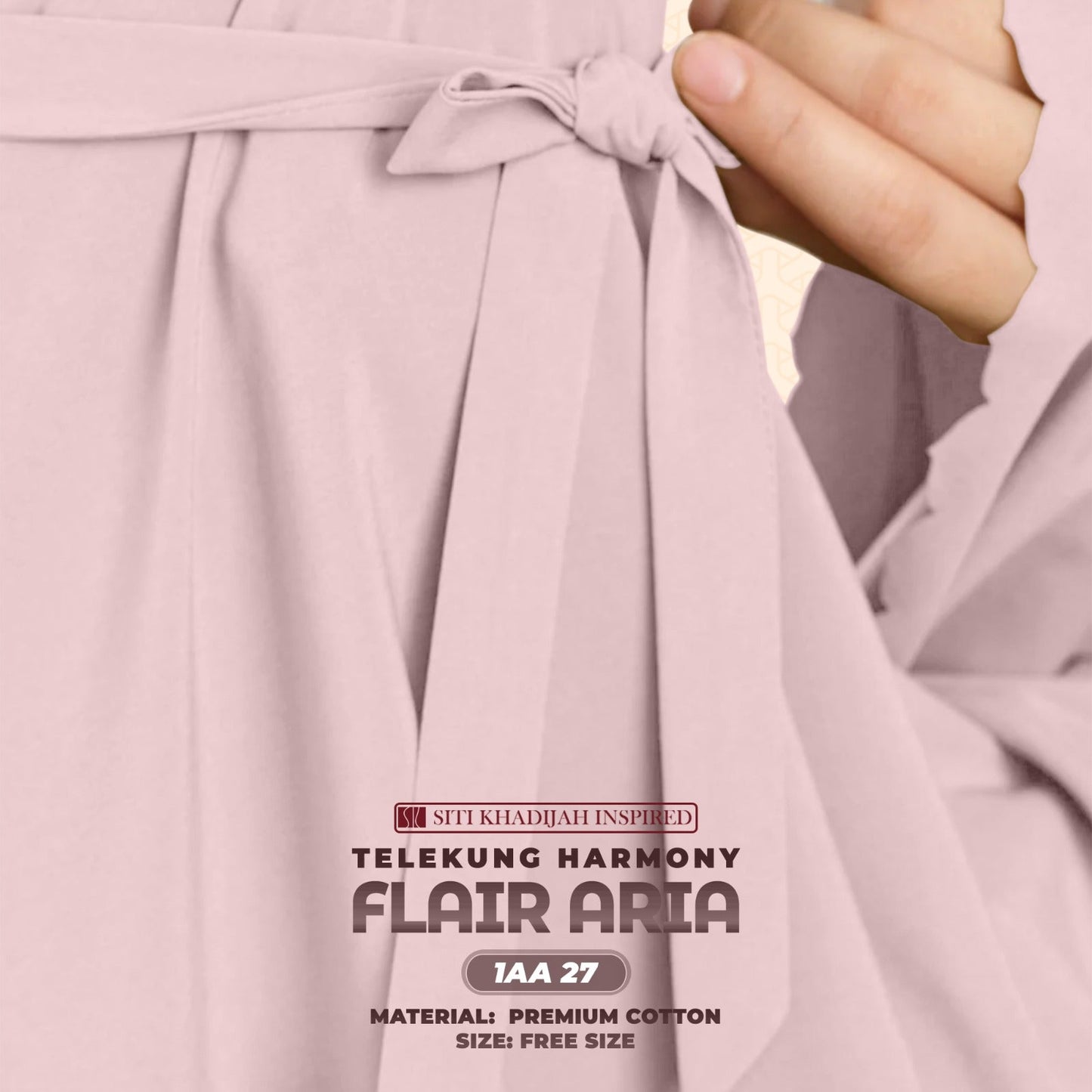 Telekung Siti Khadijah Inspired Harmoni Flair Aria Collection-Free Woven Bag (1AA)