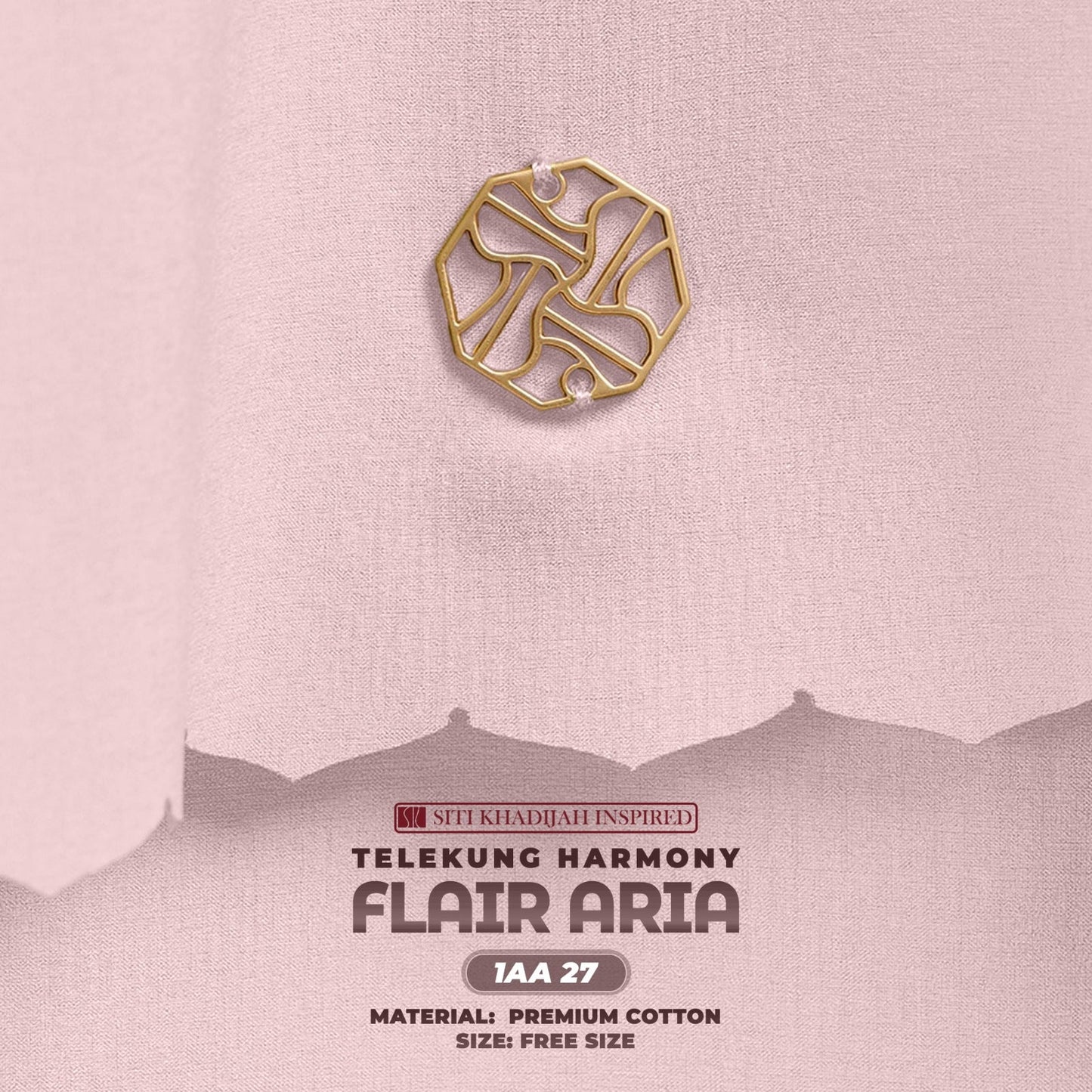 Telekung Siti Khadijah Inspired Harmoni Flair Aria Collection-Free Woven Bag (1AA)
