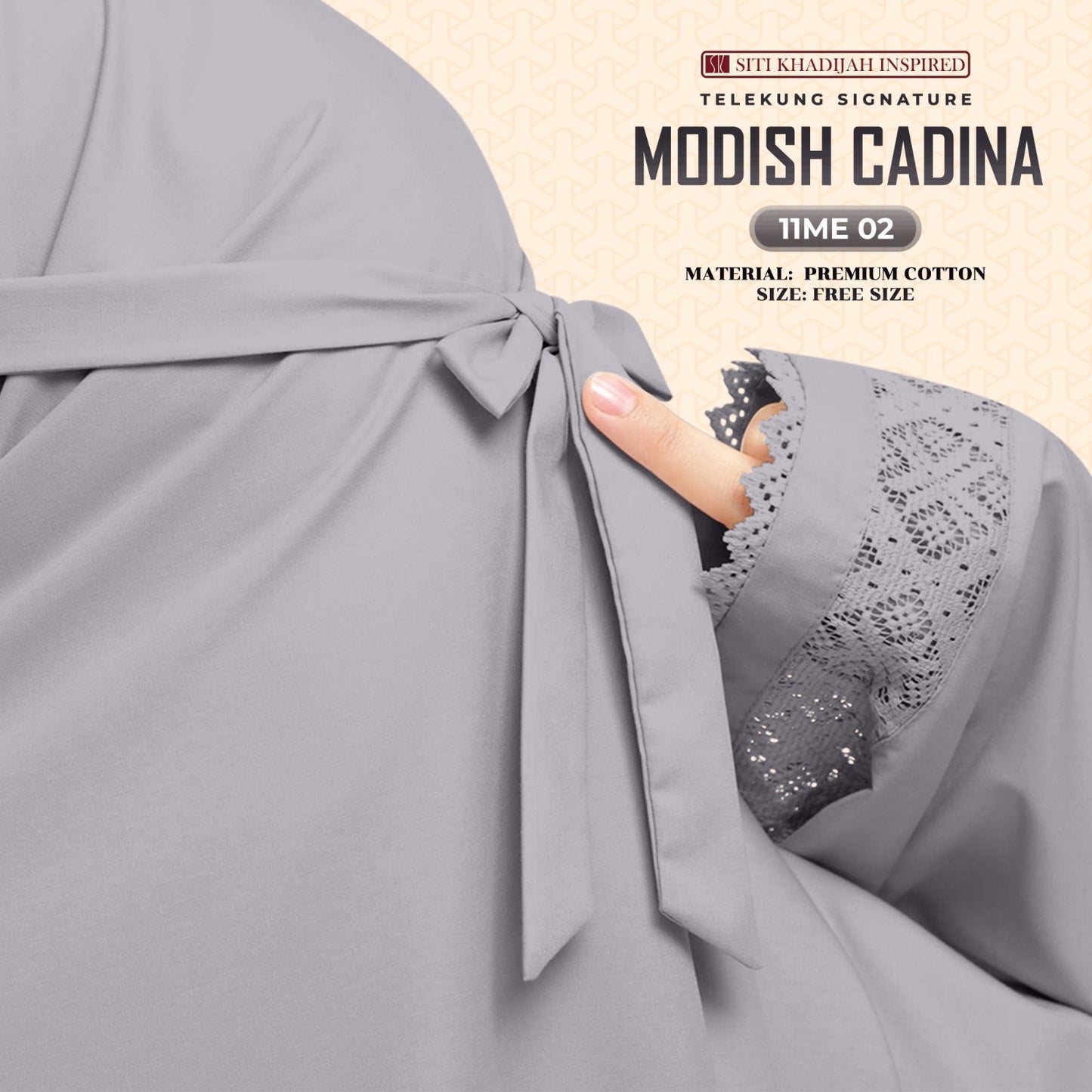 Telekung Siti Khadijah Signature Modish Cadina FREE Woven bag (11ME)