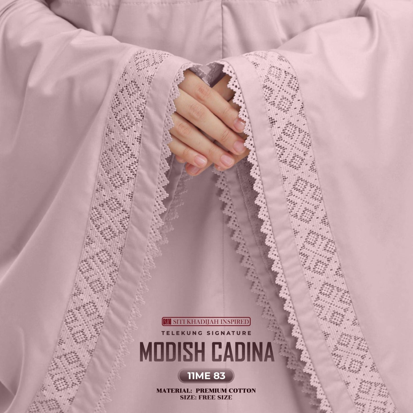 Telekung Siti Khadijah Signature Modish Cadina FREE Woven bag (11ME)
