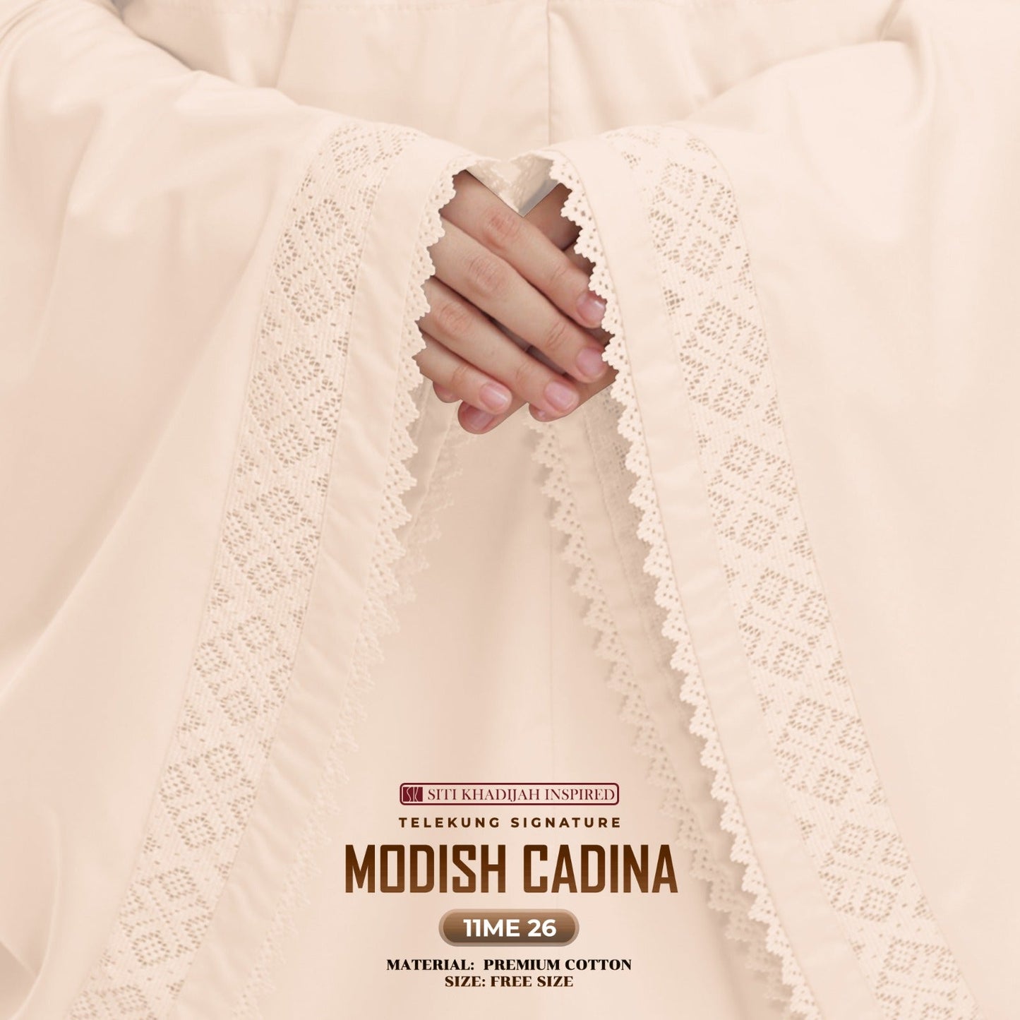 Telekung Siti Khadijah Signature Modish Cadina FREE Woven bag (11ME)