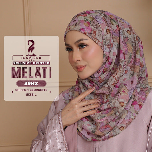 Hyat Hijab Inspired Melati xclusive & Instant Shawl Collection (39HX-39HM)