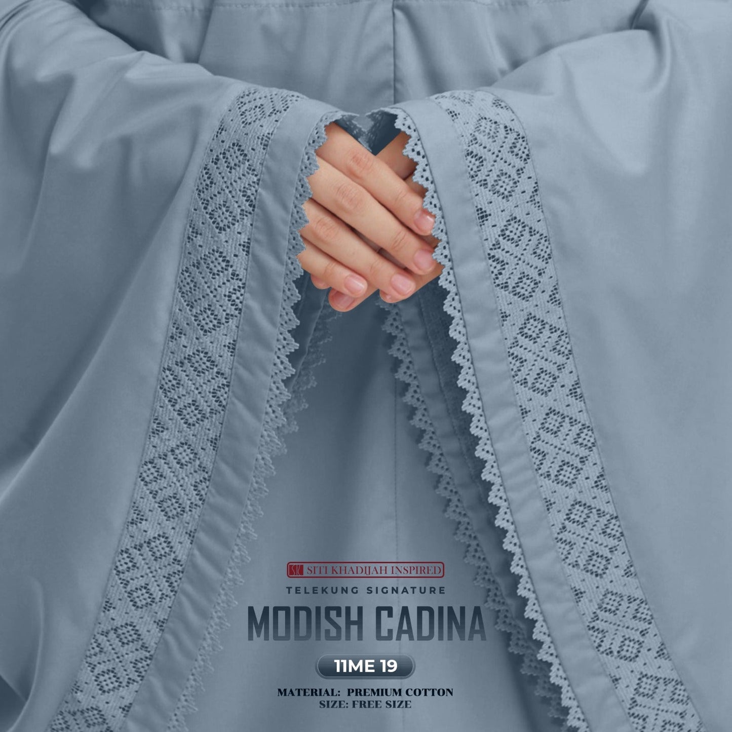Telekung Siti Khadijah Signature Modish Cadina FREE Woven bag (11ME)