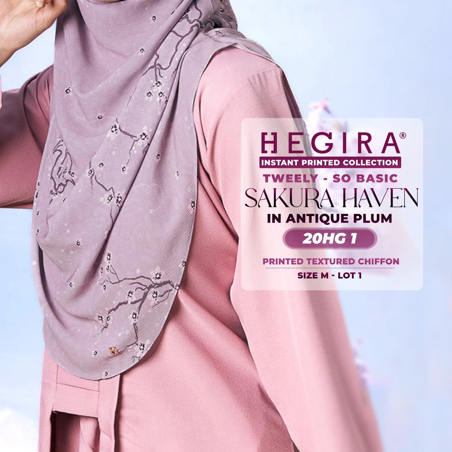 Hegira Hijab Inspired Tweely-So Basic Sakura Haven Collection (20HG)