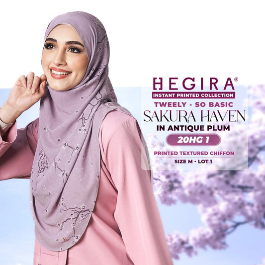 Hegira Hijab Inspired Tweely-So Basic Sakura Haven Collection (20HG)