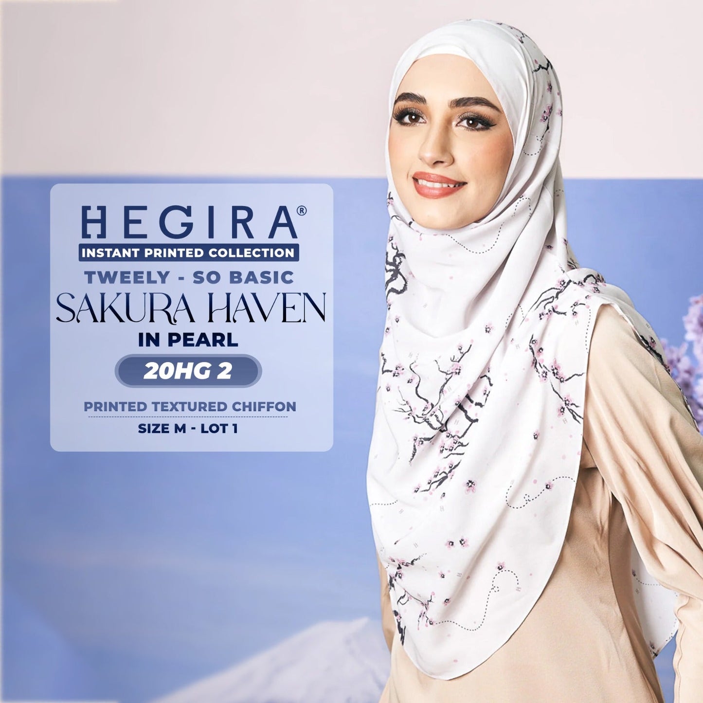 Hegira Hijab Inspired Tweely-So Basic Sakura Haven Collection (20HG)