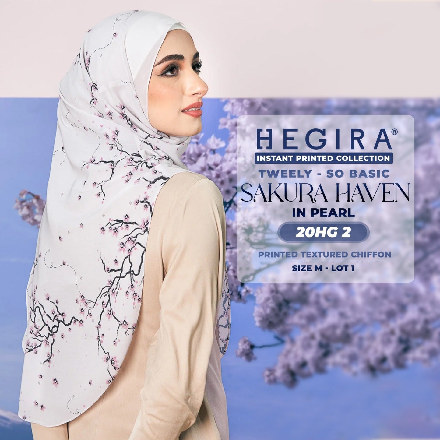 Hegira Hijab Inspired Tweely-So Basic Sakura Haven Collection (20HG)