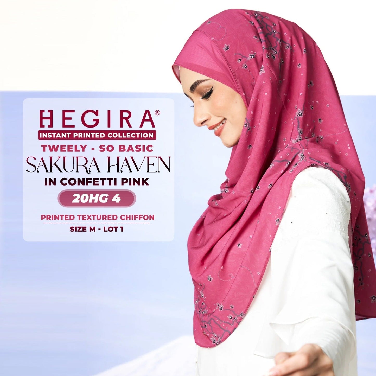 Hegira Hijab Inspired Tweely-So Basic Sakura Haven Collection (20HG)