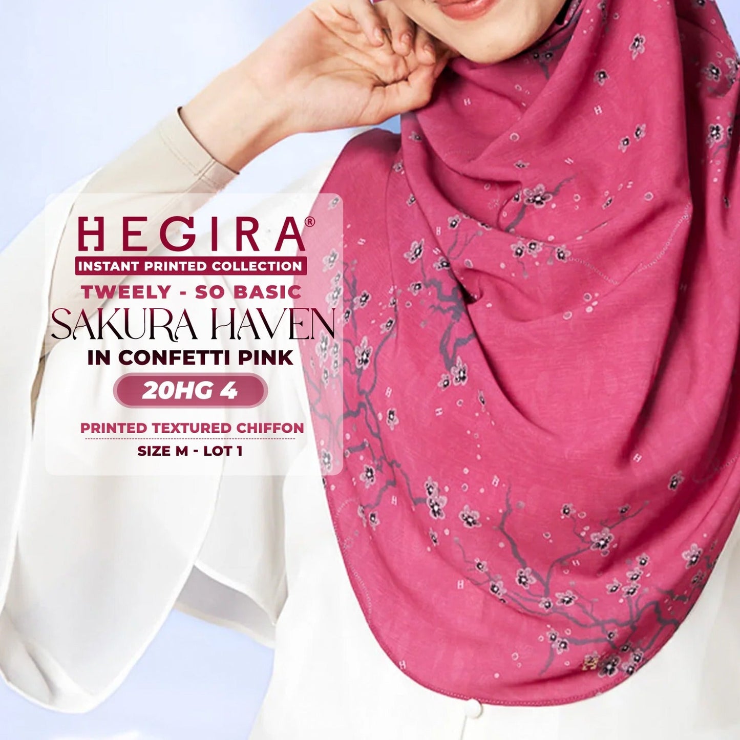 Hegira Hijab Inspired Tweely-So Basic Sakura Haven Collection (20HG)