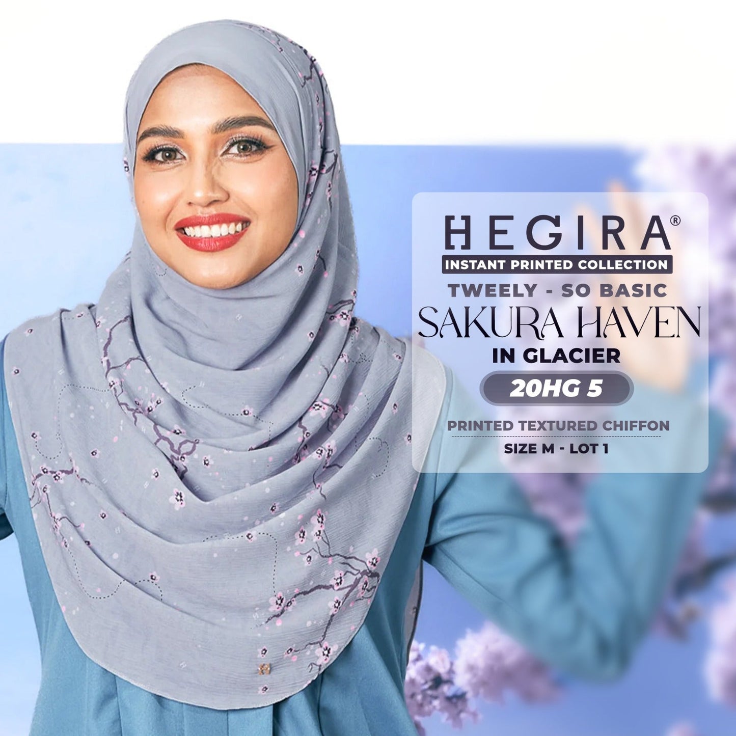 Hegira Hijab Inspired Tweely-So Basic Sakura Haven Collection (20HG)