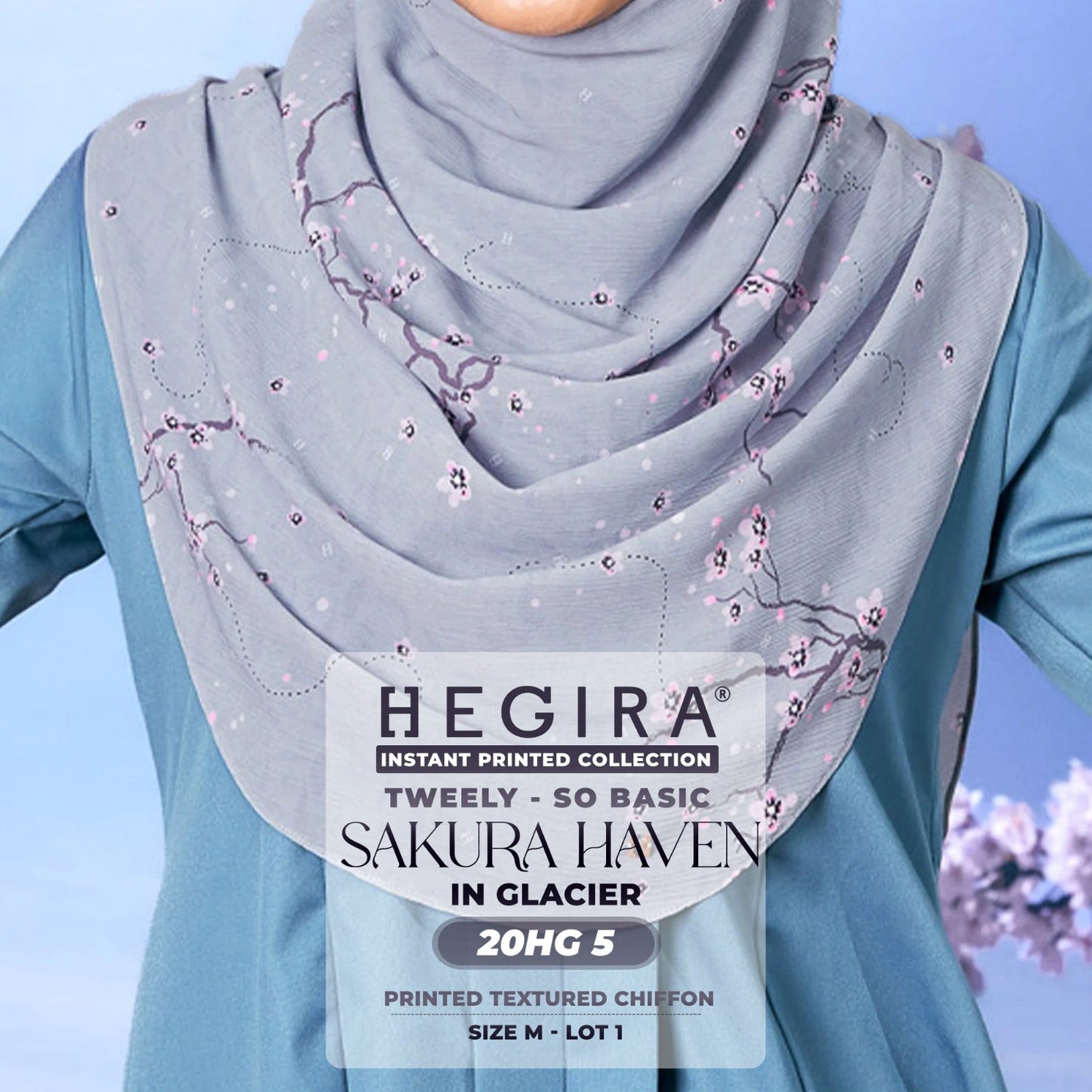 Hegira Hijab Inspired Tweely-So Basic Sakura Haven Collection (20HG)
