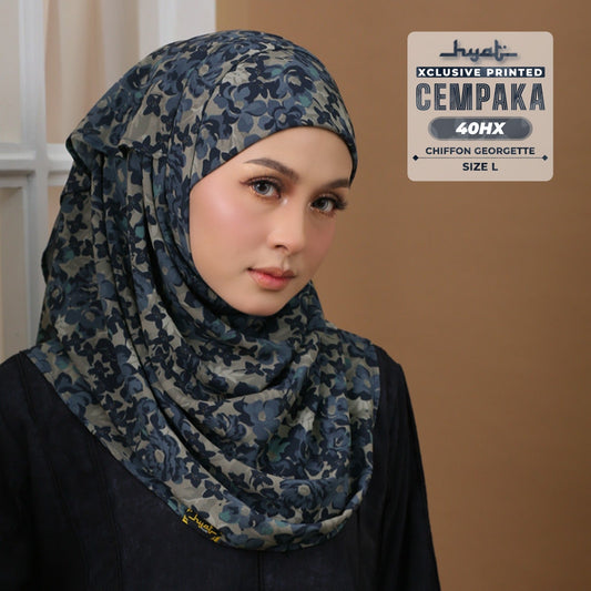Hyat Hijab Inspired Cempaka Xclusive & Instant Shawl Collection (40HX-40HM)