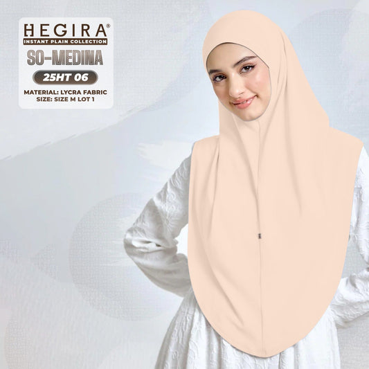 Hegira Hijab Inspired SO-MEDINA Plain Instant Collection (25HT)