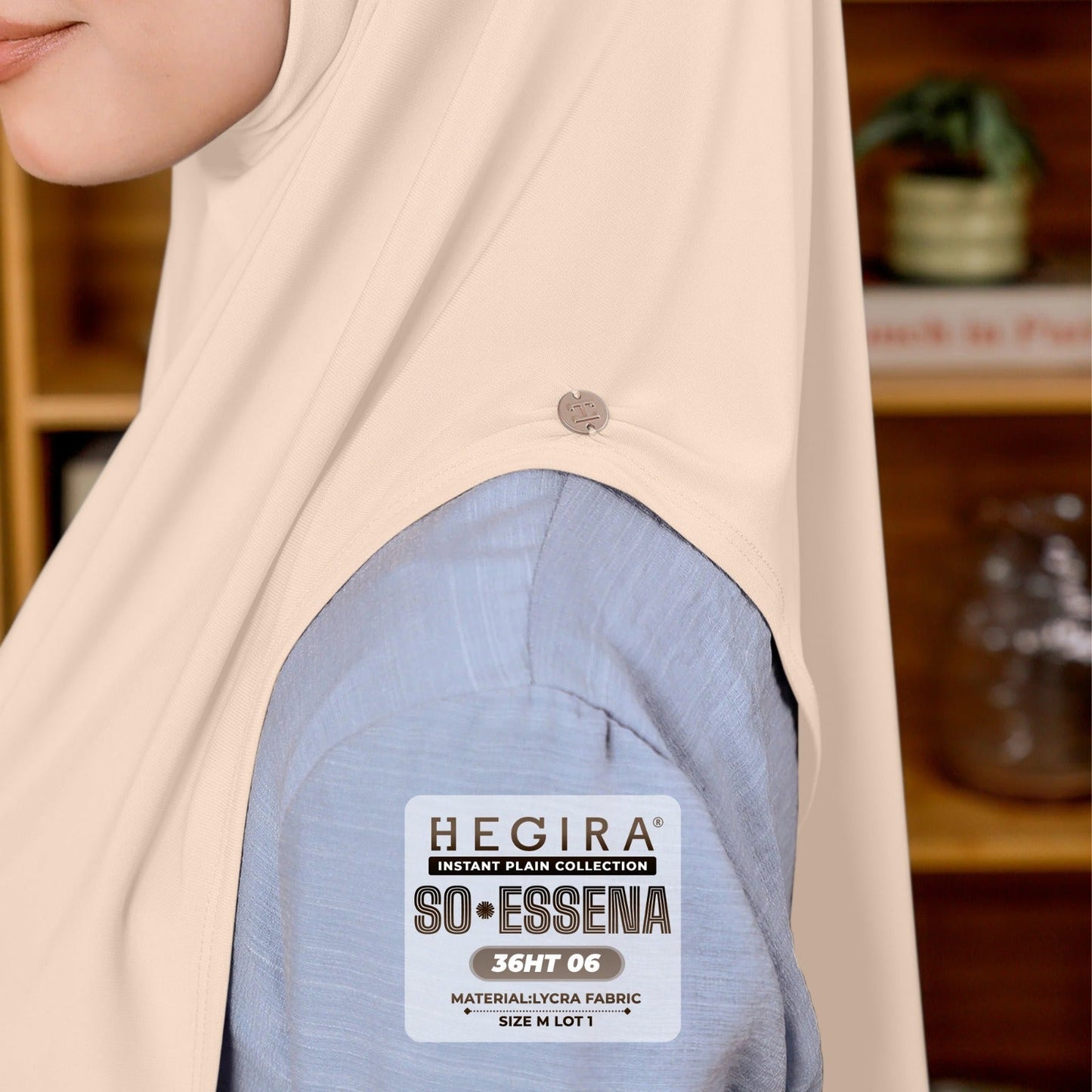 Hegira Hijab Inspired SO-Essena Instant Plain Collection (36HT)