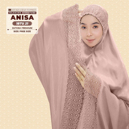 Telekung Siti Khadijah Anisa Set {Free Travel Bag+Woven Bag} (18TU)