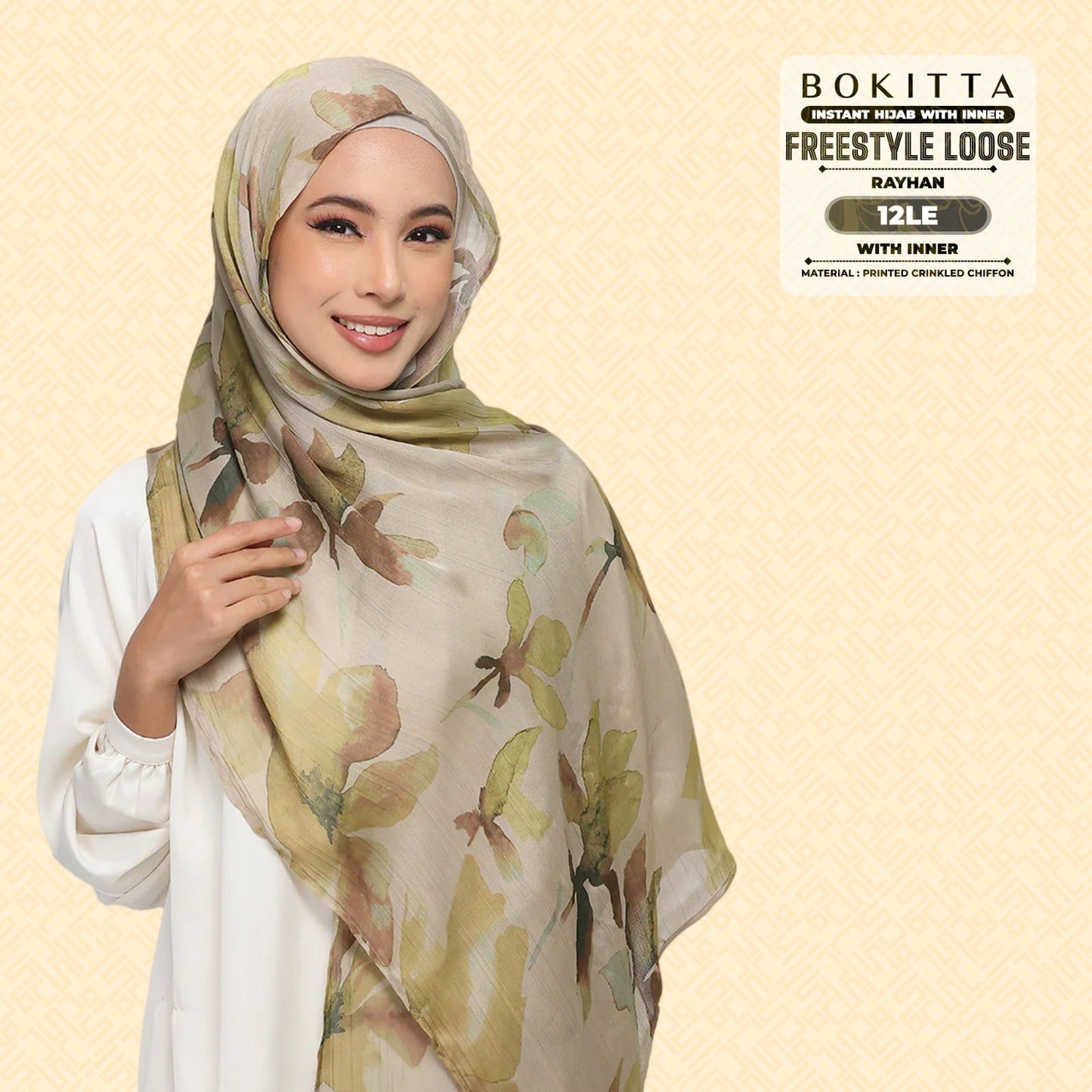 Bokitta Inspired Rayhan Collection - Free Box (12BB-12BV-12LE)