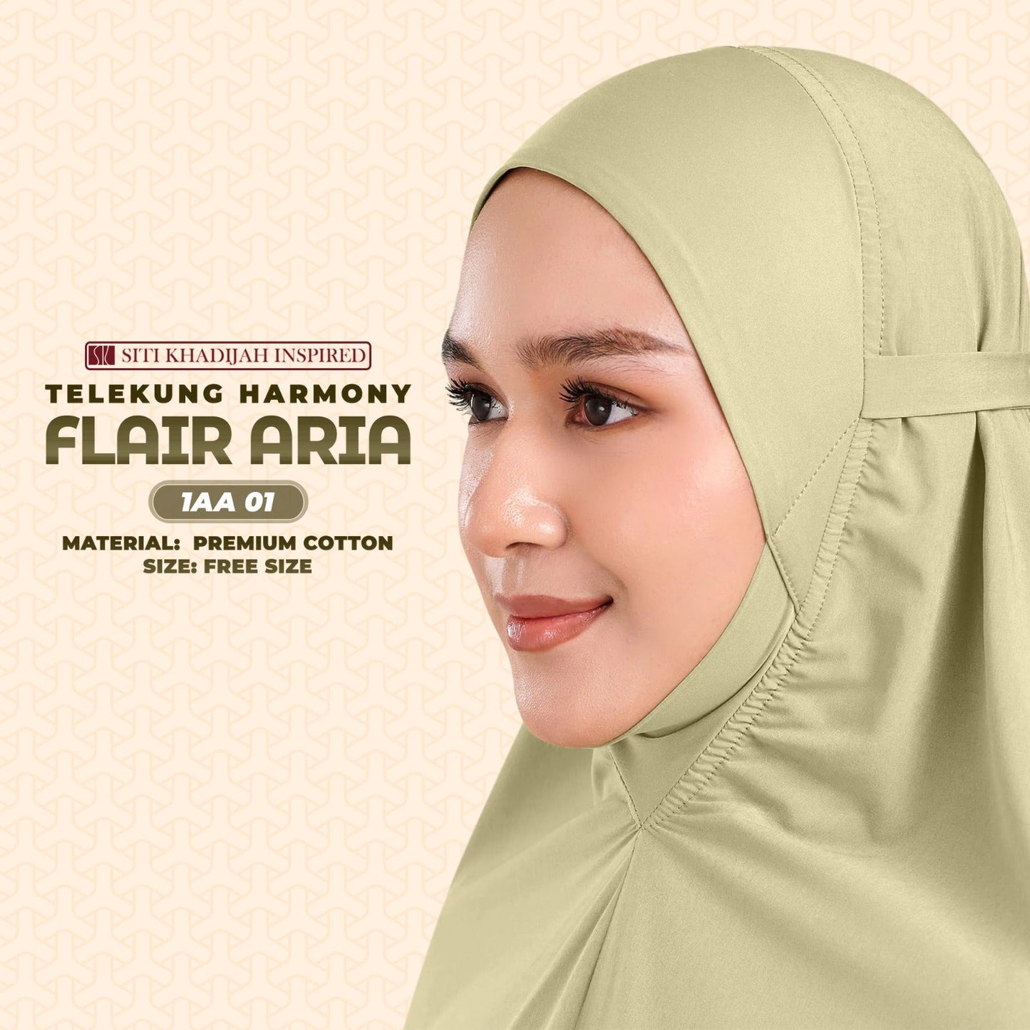 Telekung Siti Khadijah Inspired Harmoni Flair Aria Collection-Free Woven Bag (1AA)