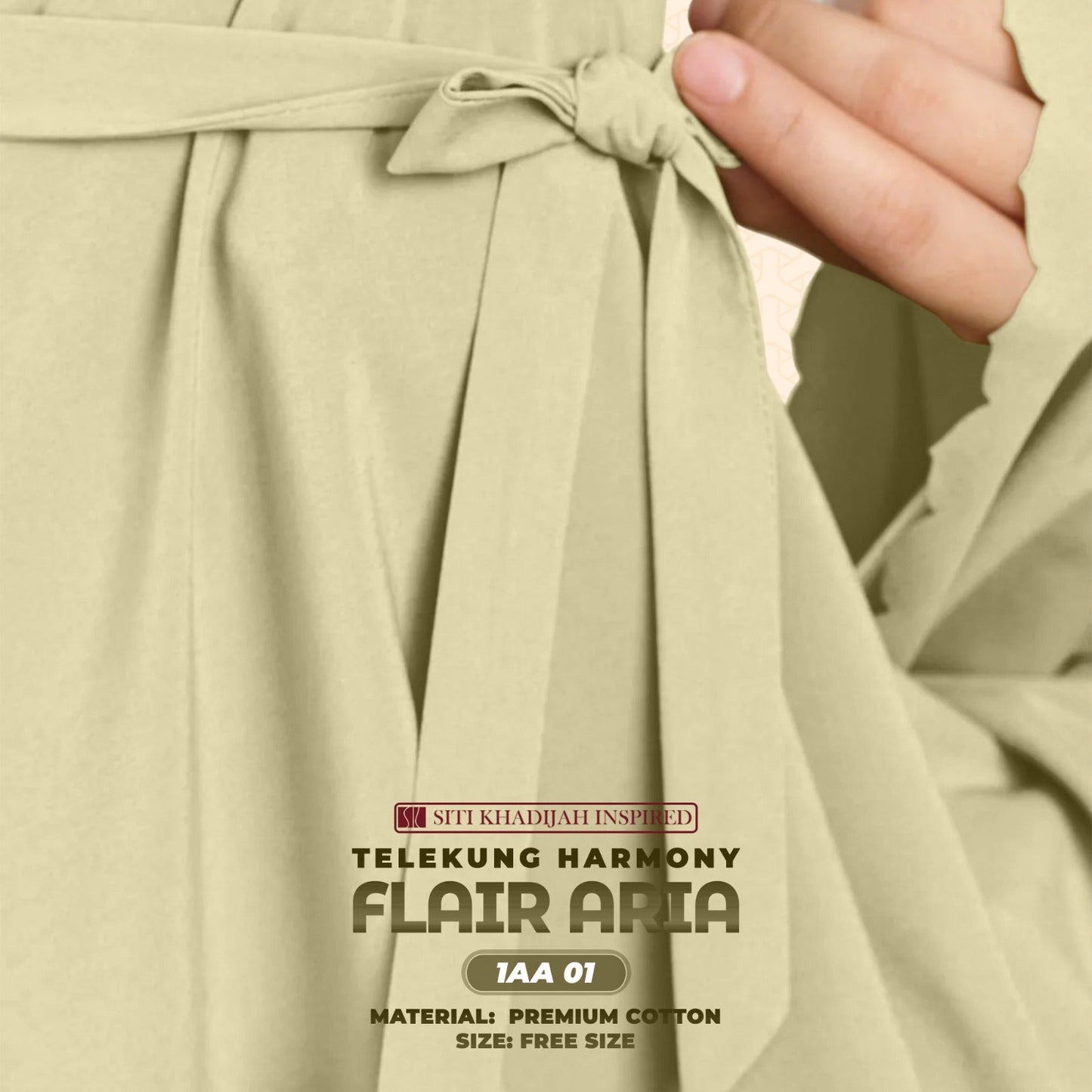 Telekung Siti Khadijah Inspired Harmoni Flair Aria Collection-Free Woven Bag (1AA)