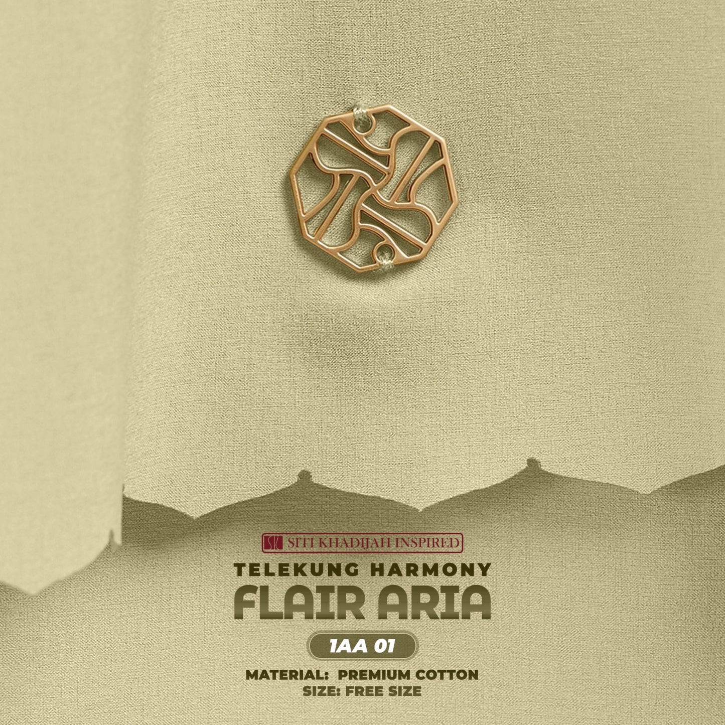 Telekung Siti Khadijah Inspired Harmoni Flair Aria Collection-Free Woven Bag (1AA)