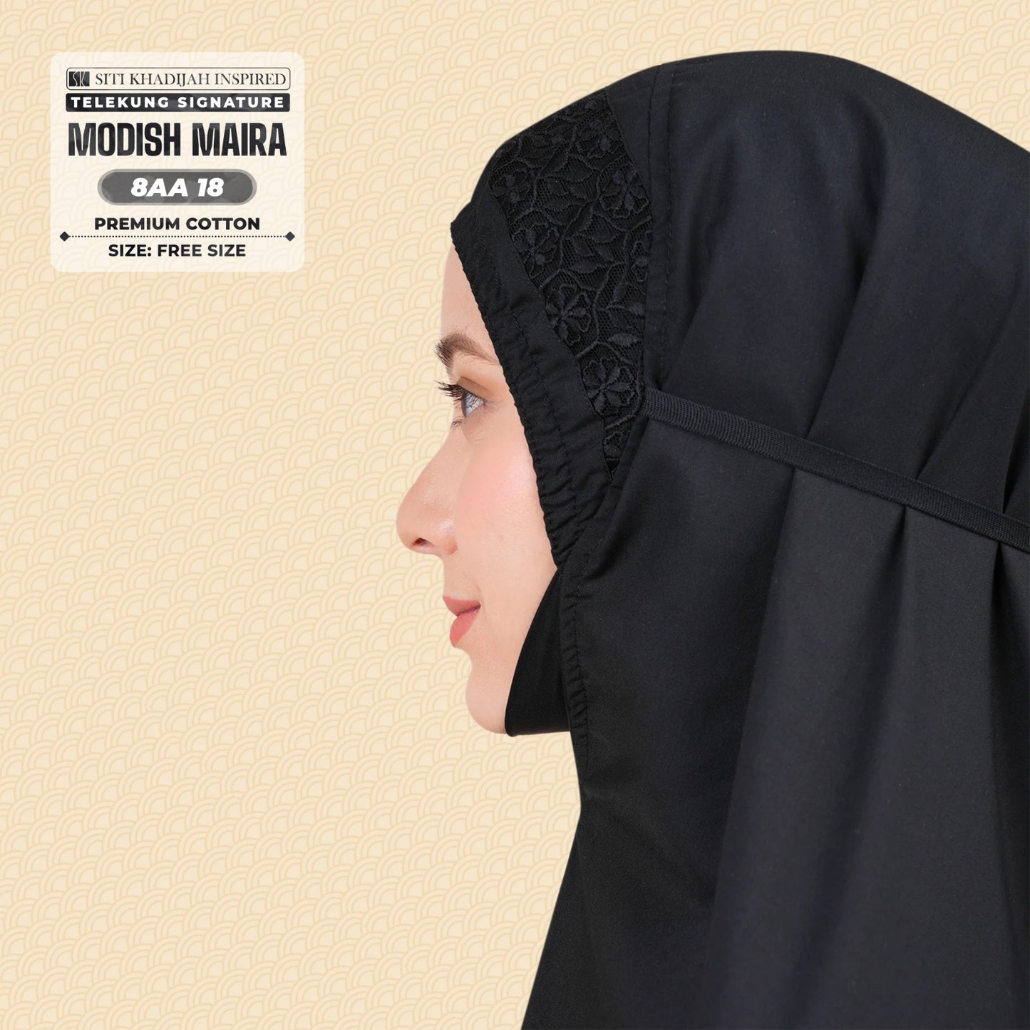 Siti Khadijah Inspired Telekung Modish Maira Collection - Free Woven Bag (8AA)