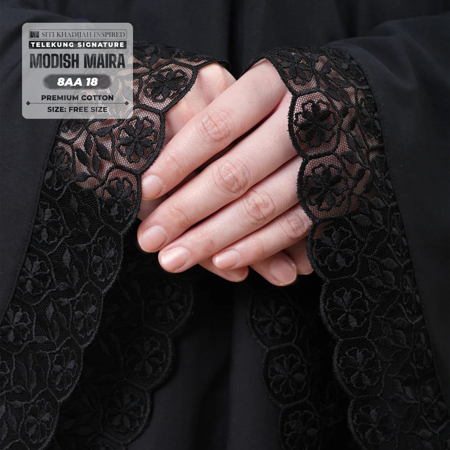 Siti Khadijah Inspired Telekung Modish Maira Collection - Free Woven Bag (8AA)