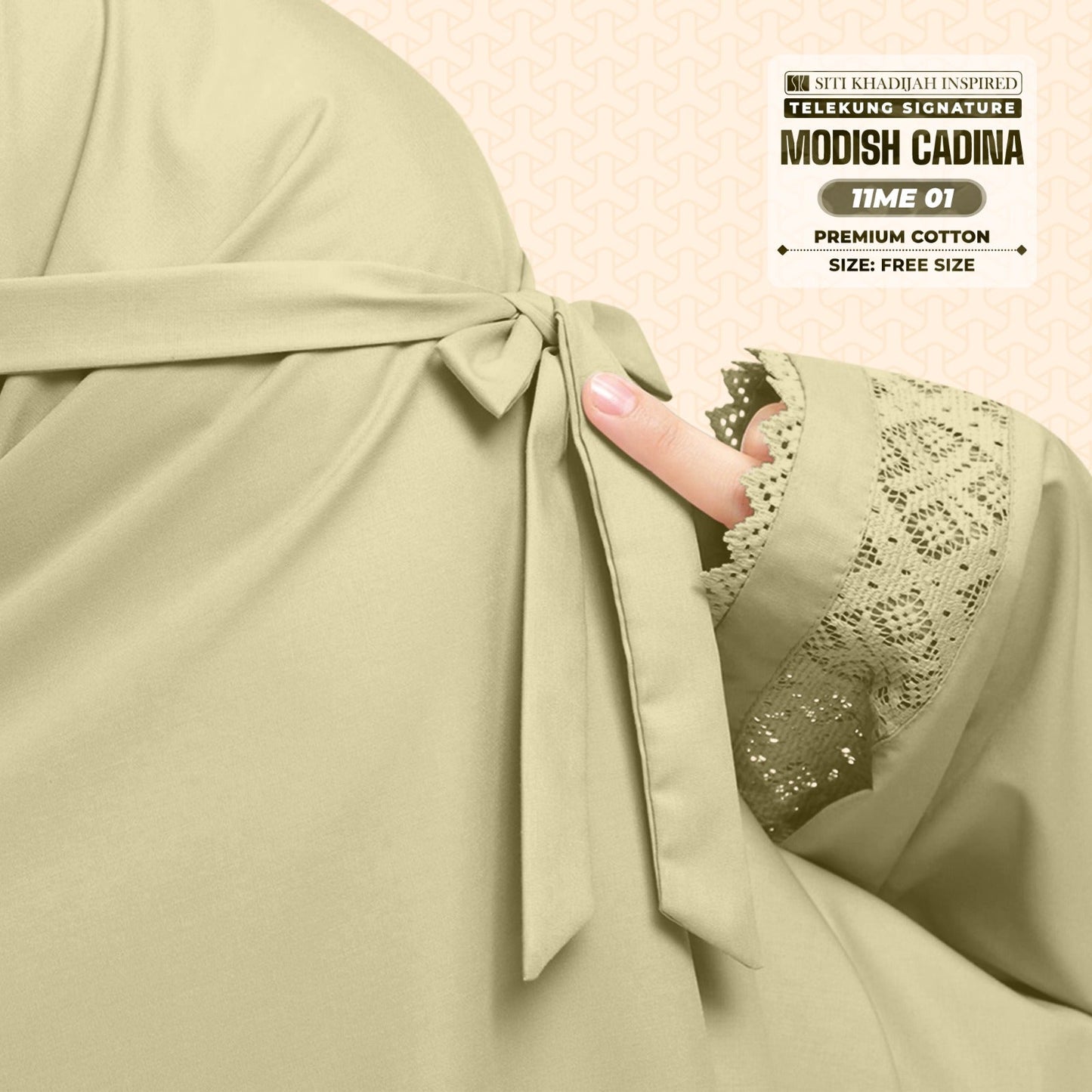 Telekung Siti Khadijah Signature Modish Cadina FREE Woven bag (11ME)