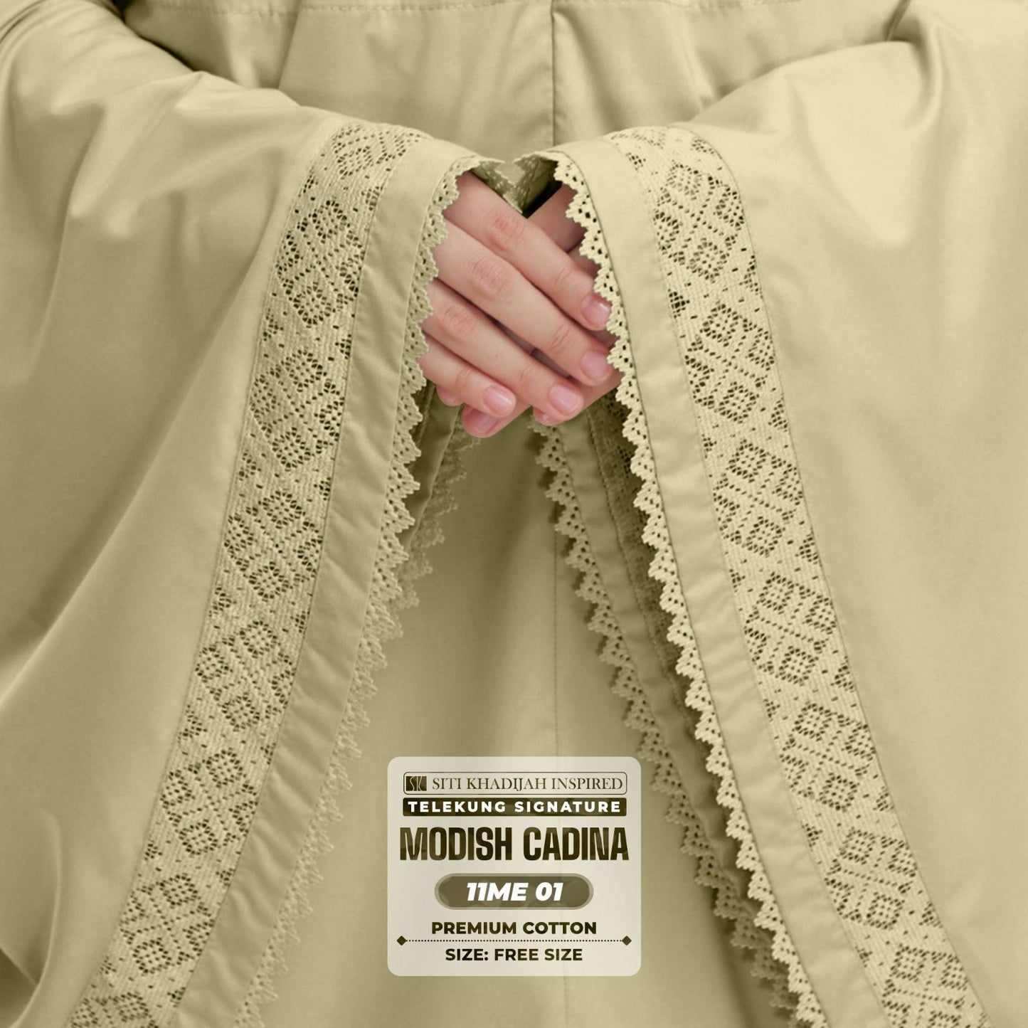 Telekung Siti Khadijah Signature Modish Cadina FREE Woven bag (11ME)