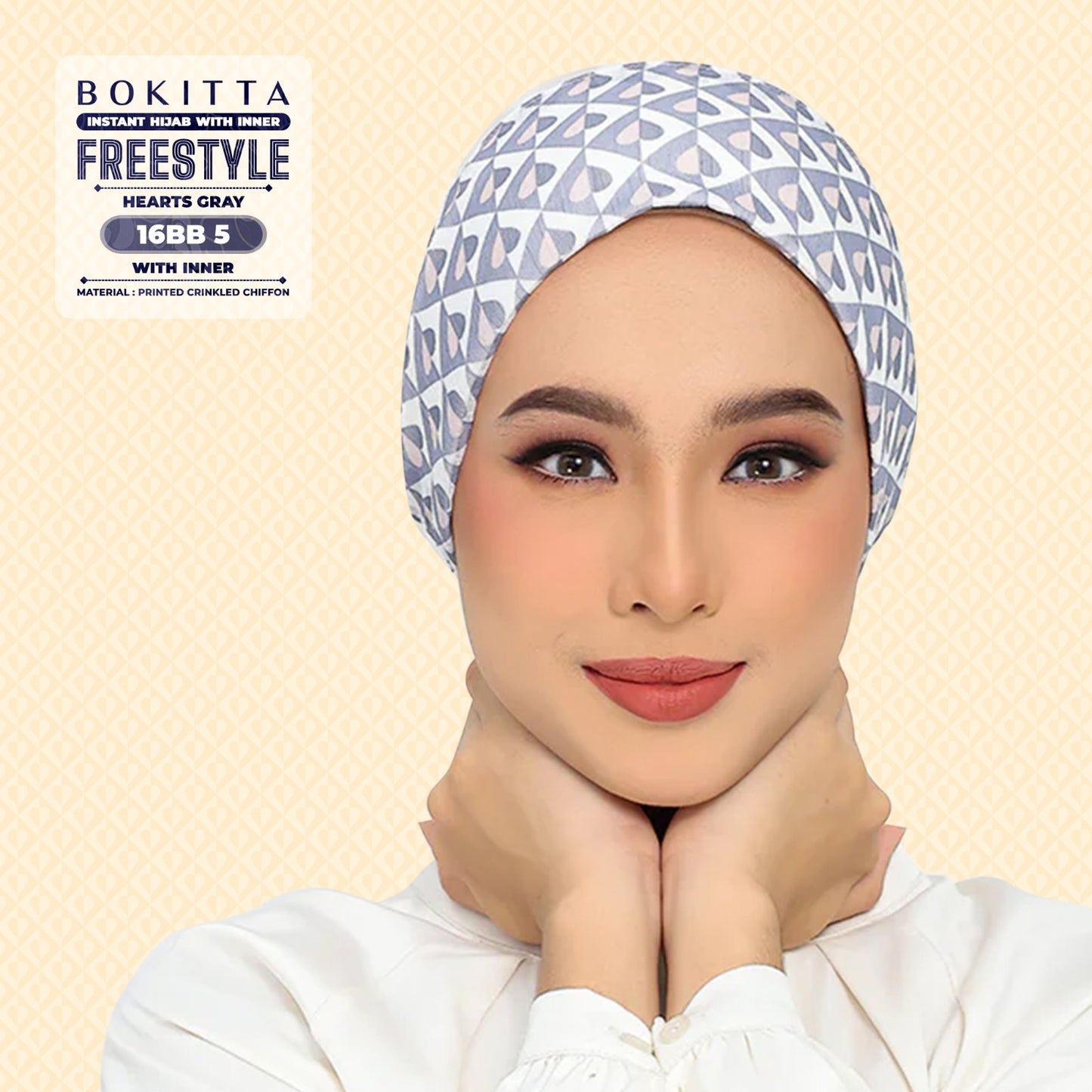 Bokitta Inspired Hearts Gray Collection - Free Box (16BB5)